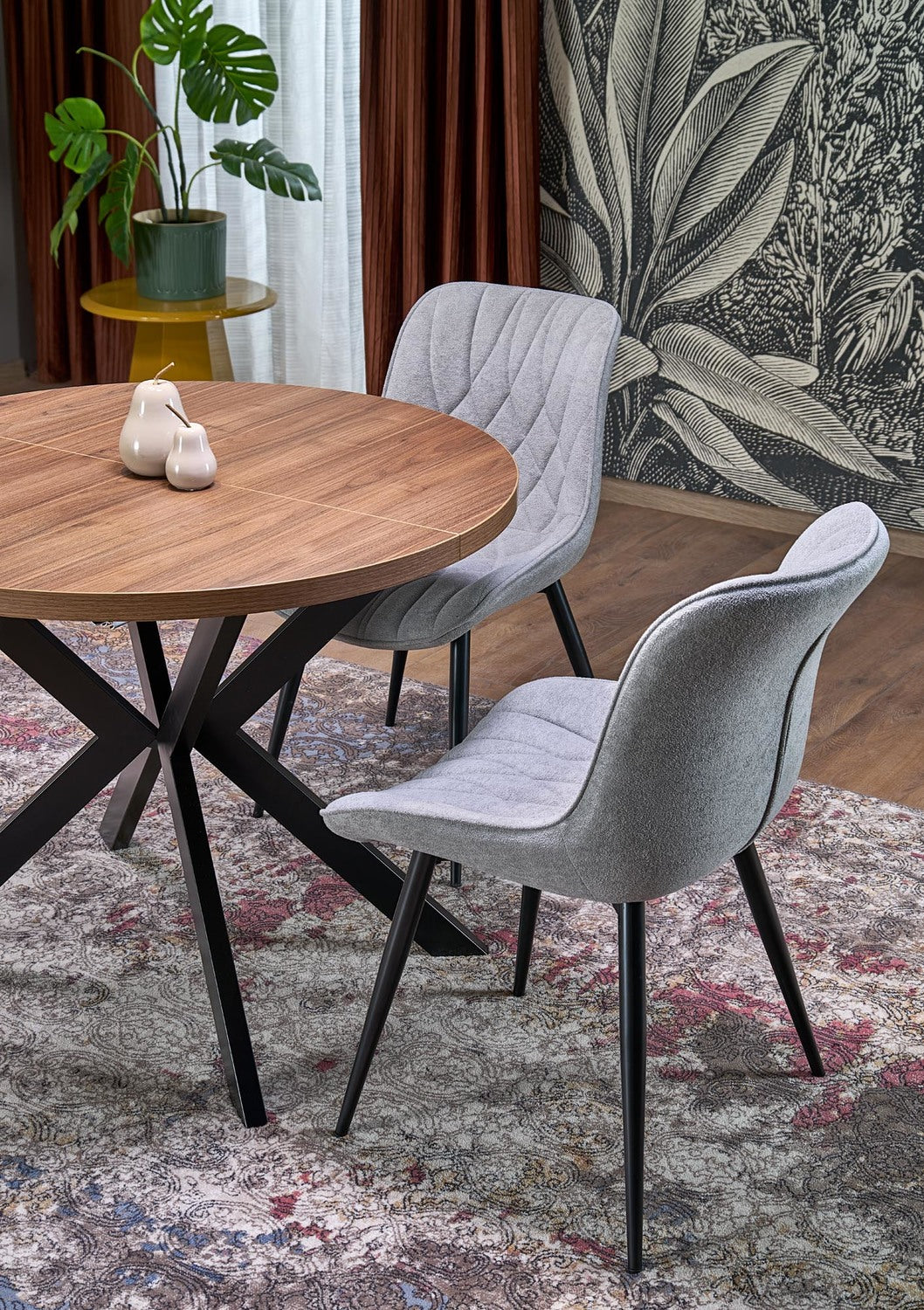 Krēsls Kono 47/63/85/48 cm pelēks - N1 Home