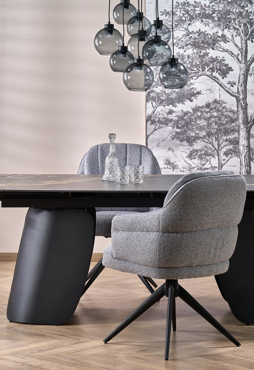 Krēsls Apuli 61/70/92/51 cm pelēks - N1 Home