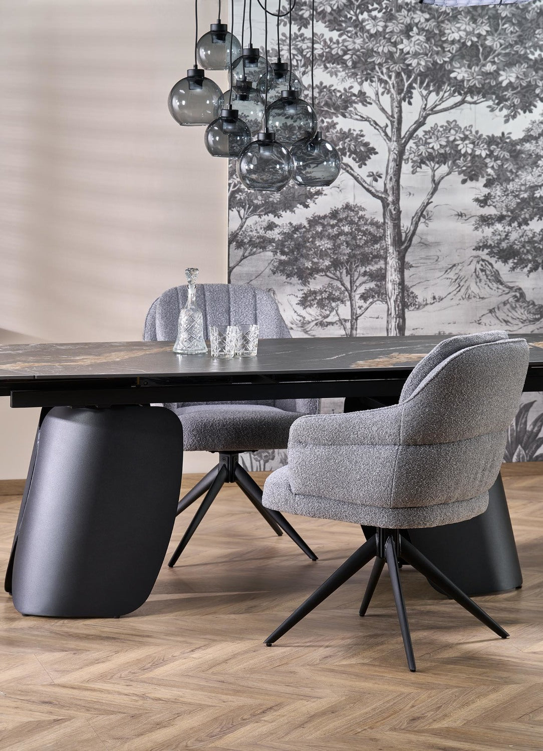 Krēsls Apuli 61/70/92/51 cm pelēks - N1 Home