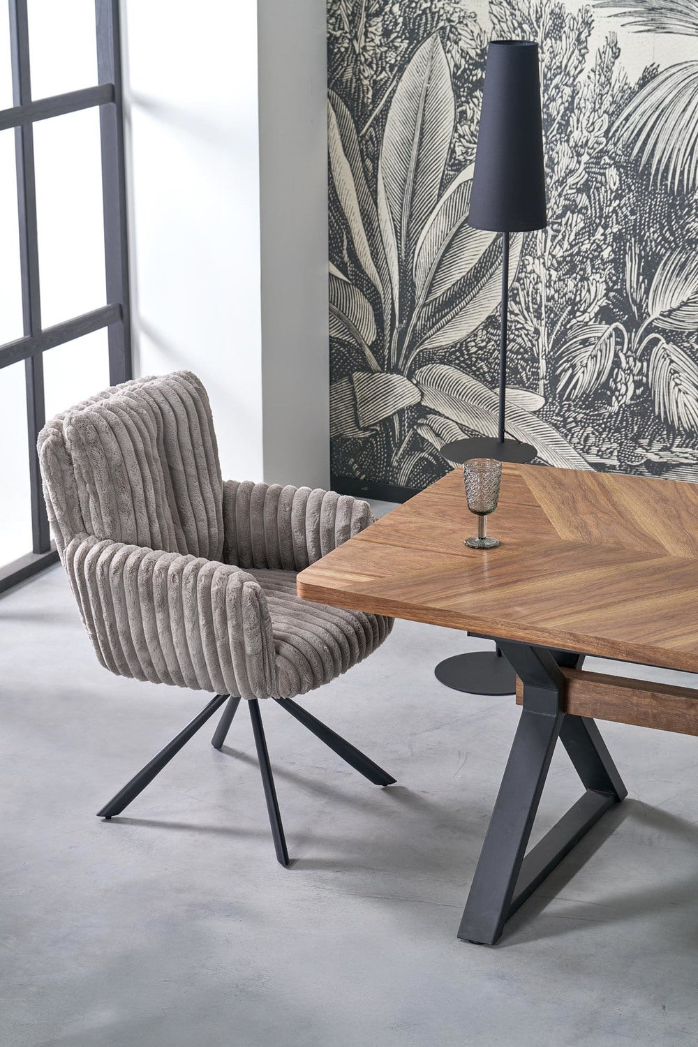 Krēsls Lido 62/68/93/52 cm pelēks - N1 Home