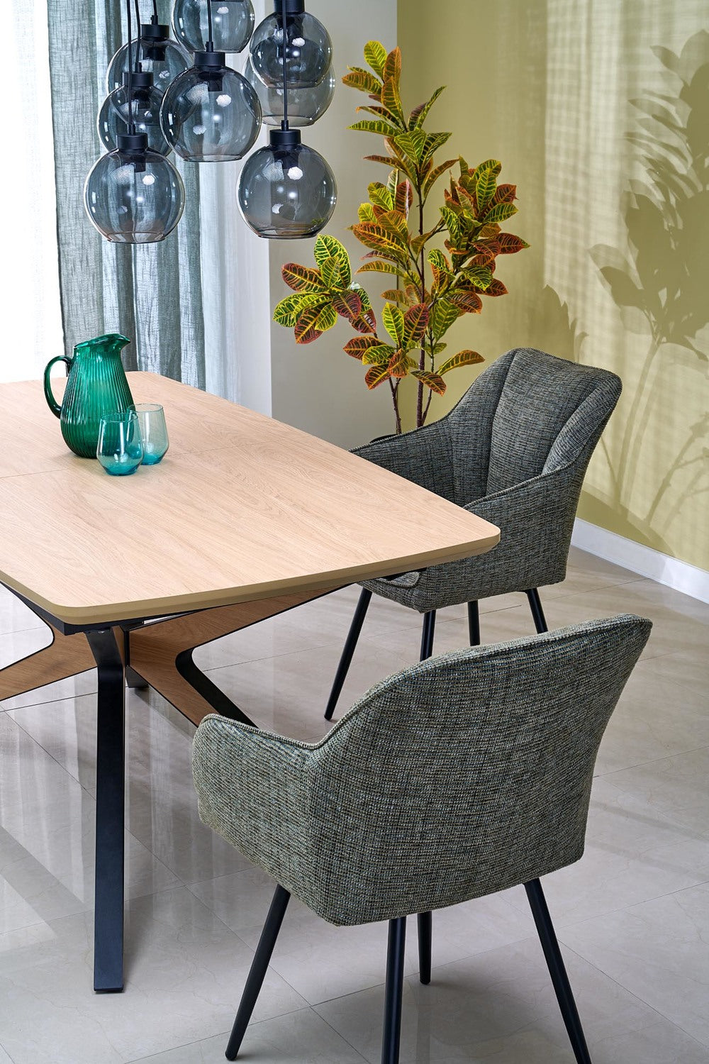 Krēsls Lotur 54/60/85/47 cm olīves - N1 Home