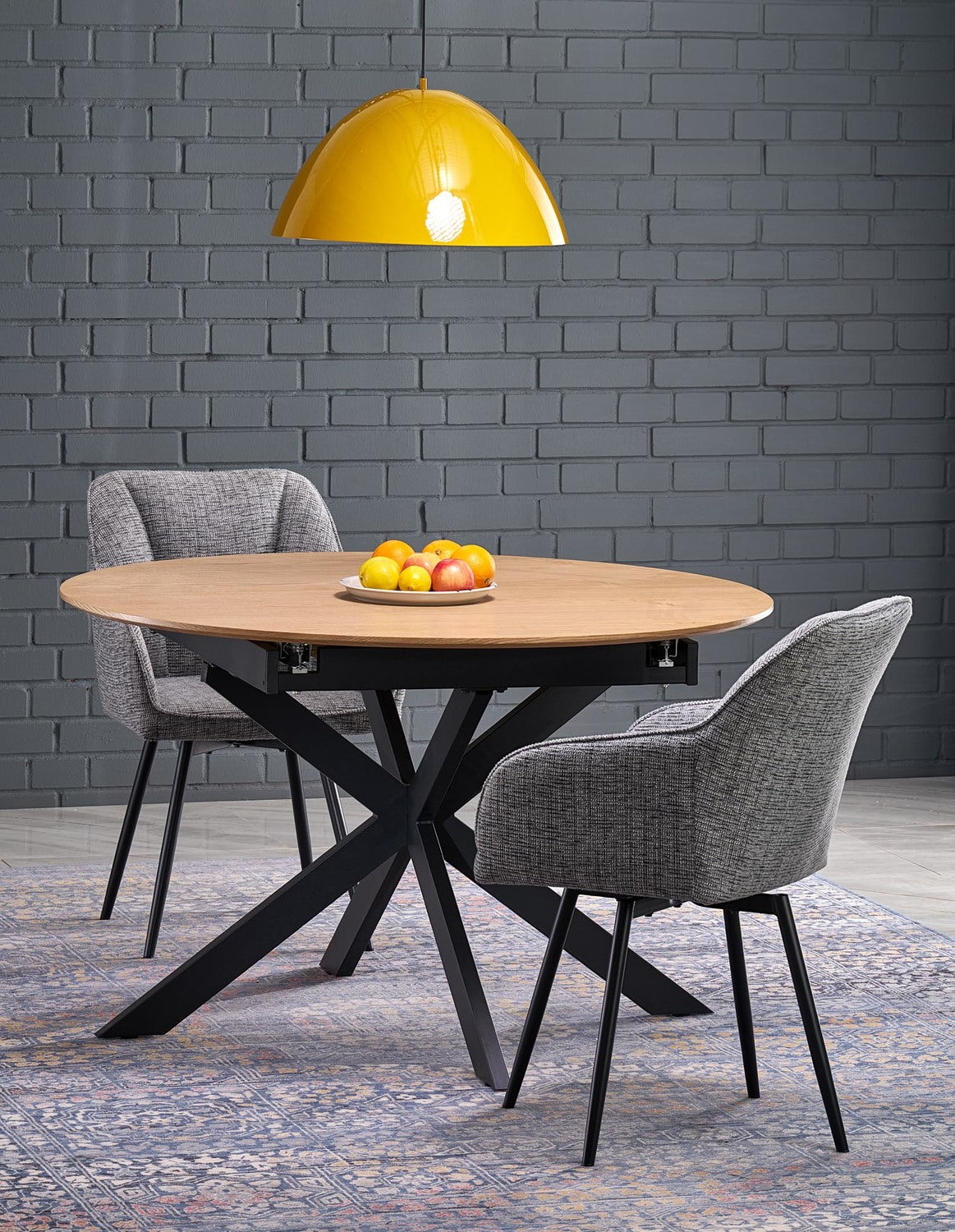 Krēsls Lotur 54/60/85/47 cm pelēks - N1 Home