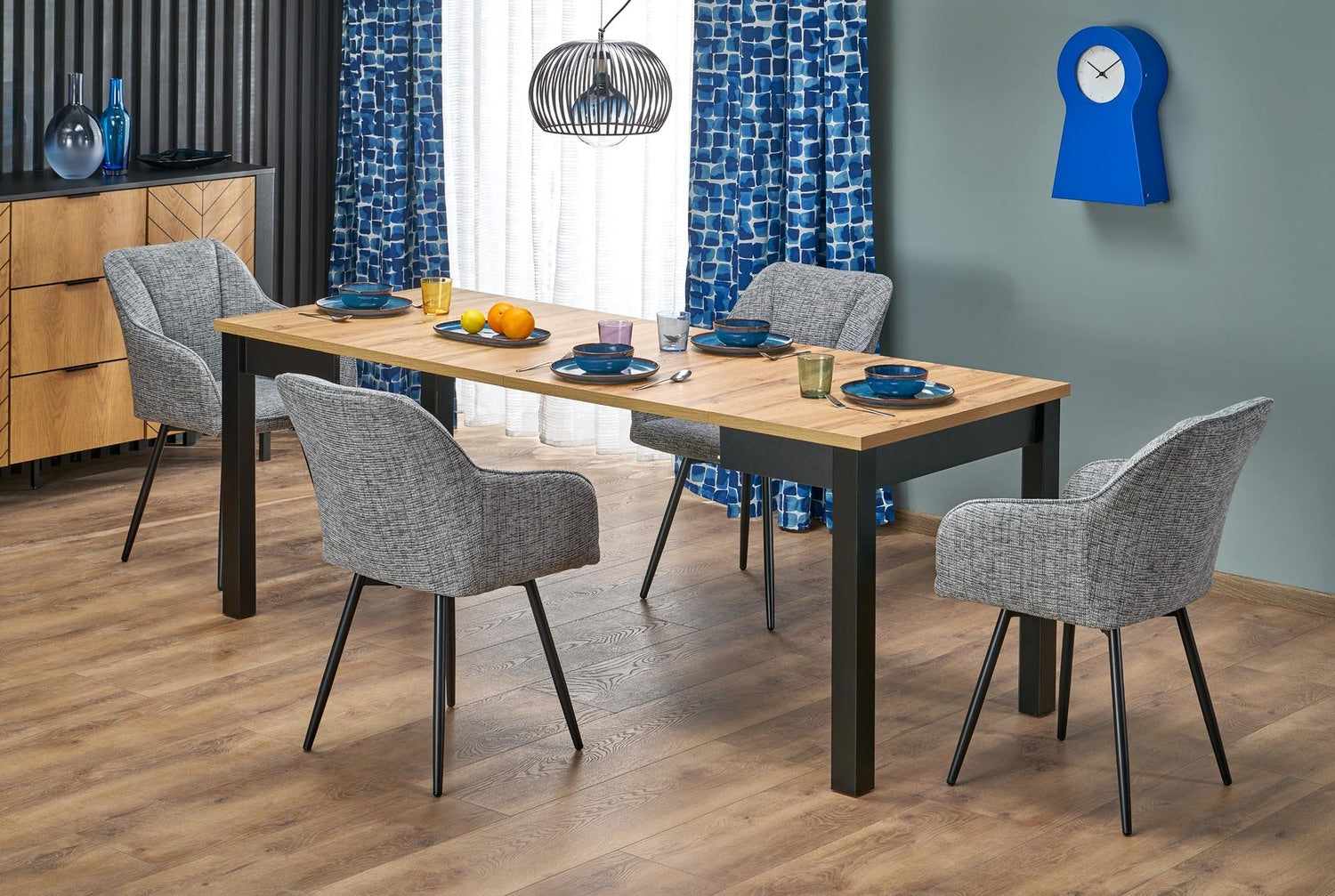 Krēsls Lotur 54/60/85/47 cm pelēks - N1 Home