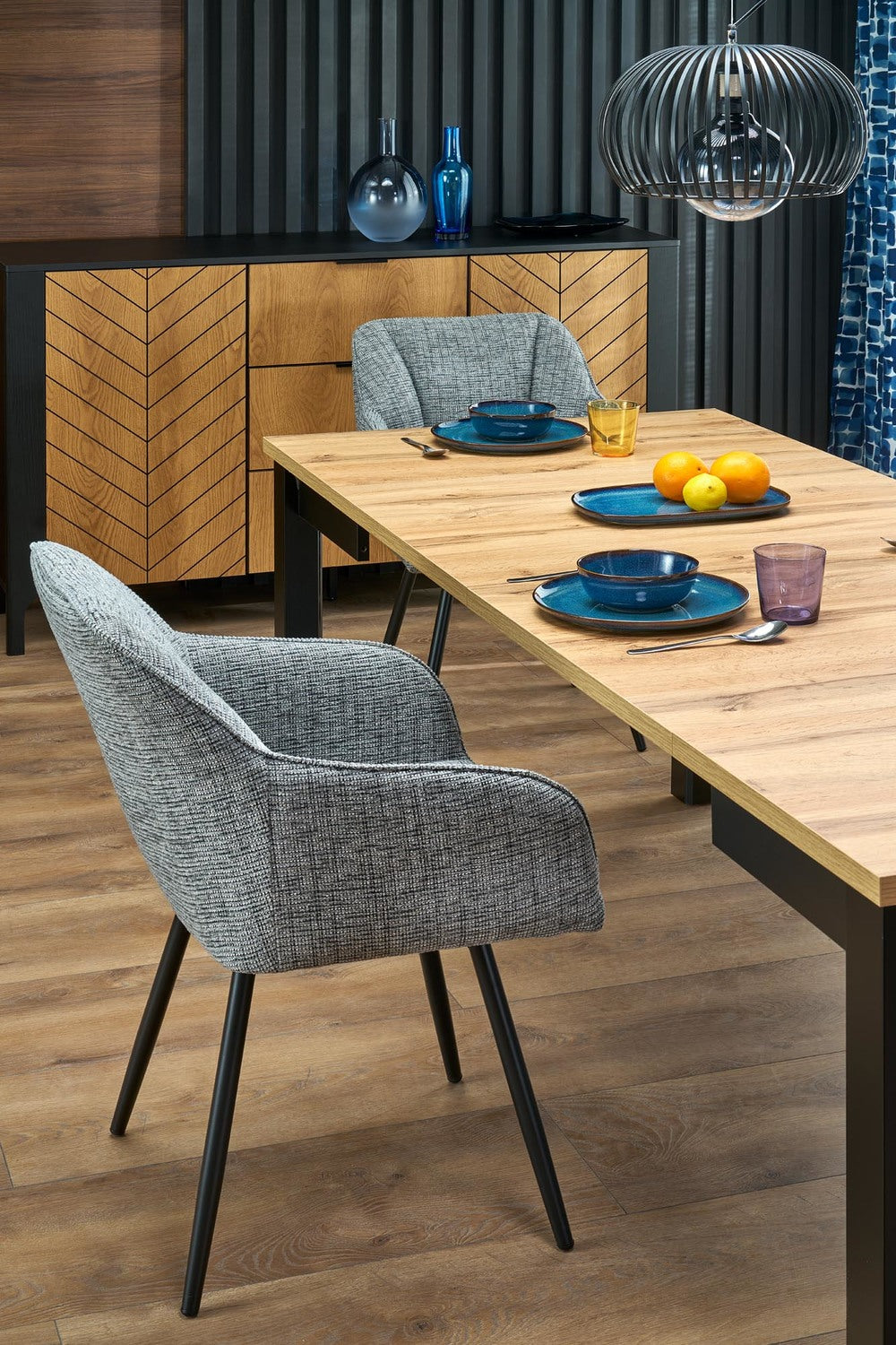 Krēsls Lotur 54/60/85/47 cm pelēks - N1 Home