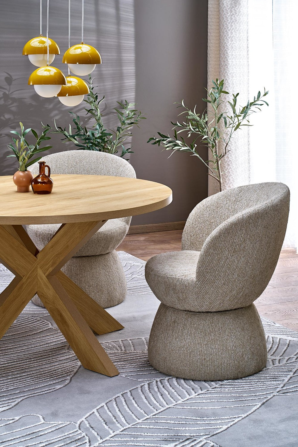 Krēsls Stoms 63/62/82/48 cm brūns - N1 Home