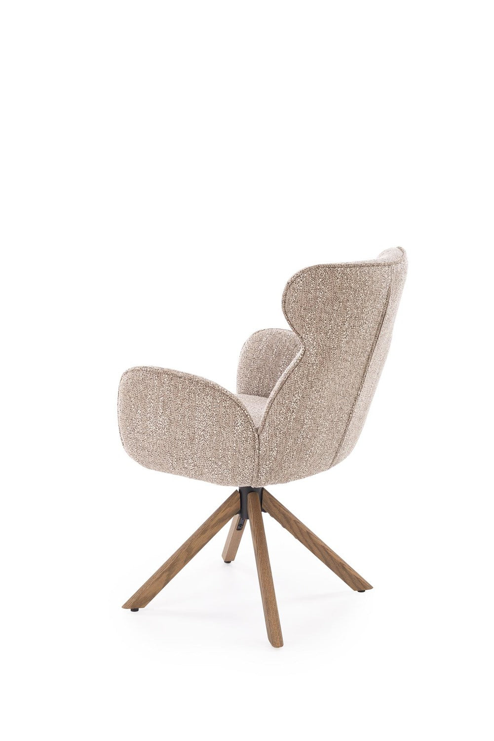 Krēsls Riest 63/64/93/50 cm tumši bēšs/ gaišs valrieksts - N1 Home