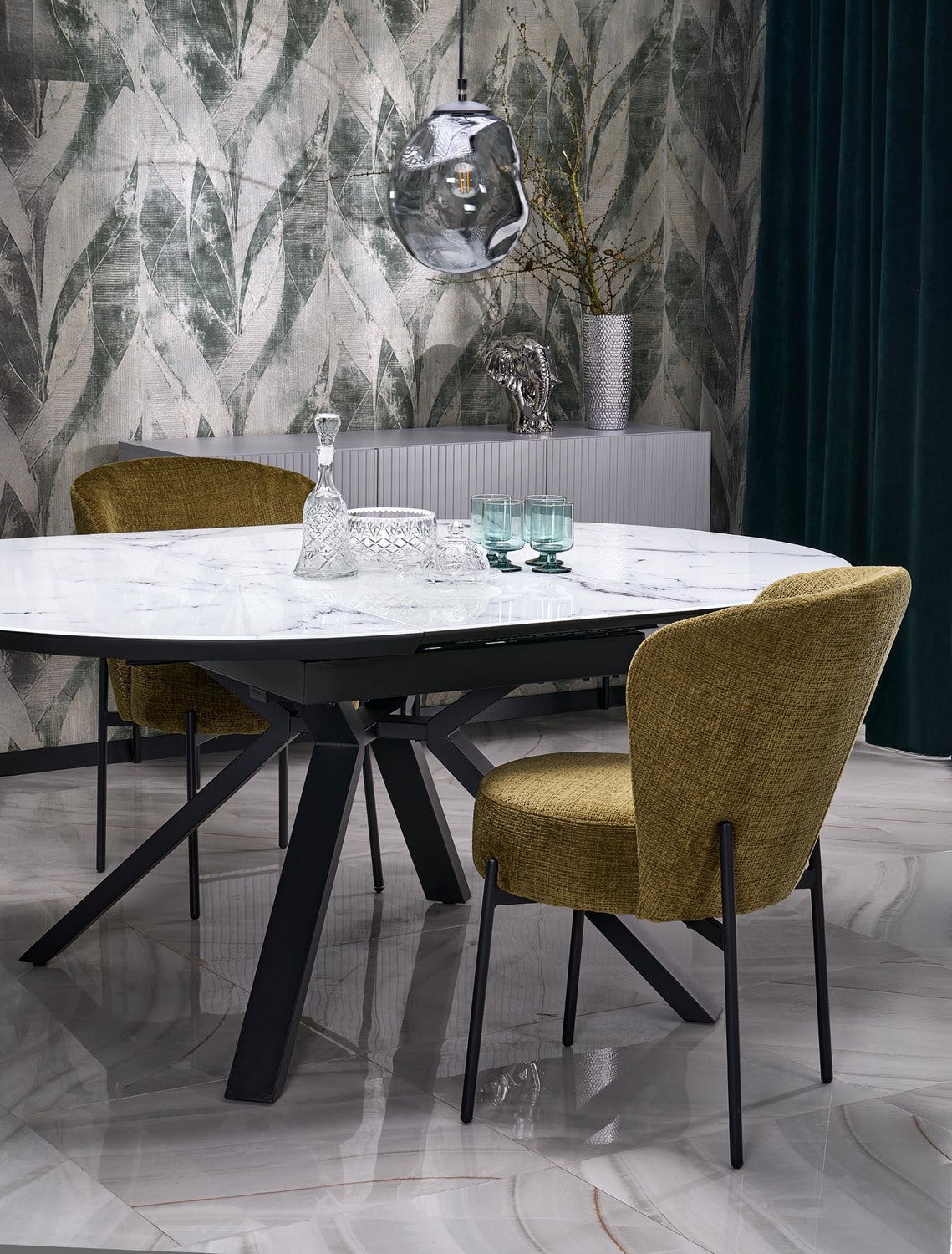 Krēsls Bloom 55/66/80/51 cm olīves - N1 Home