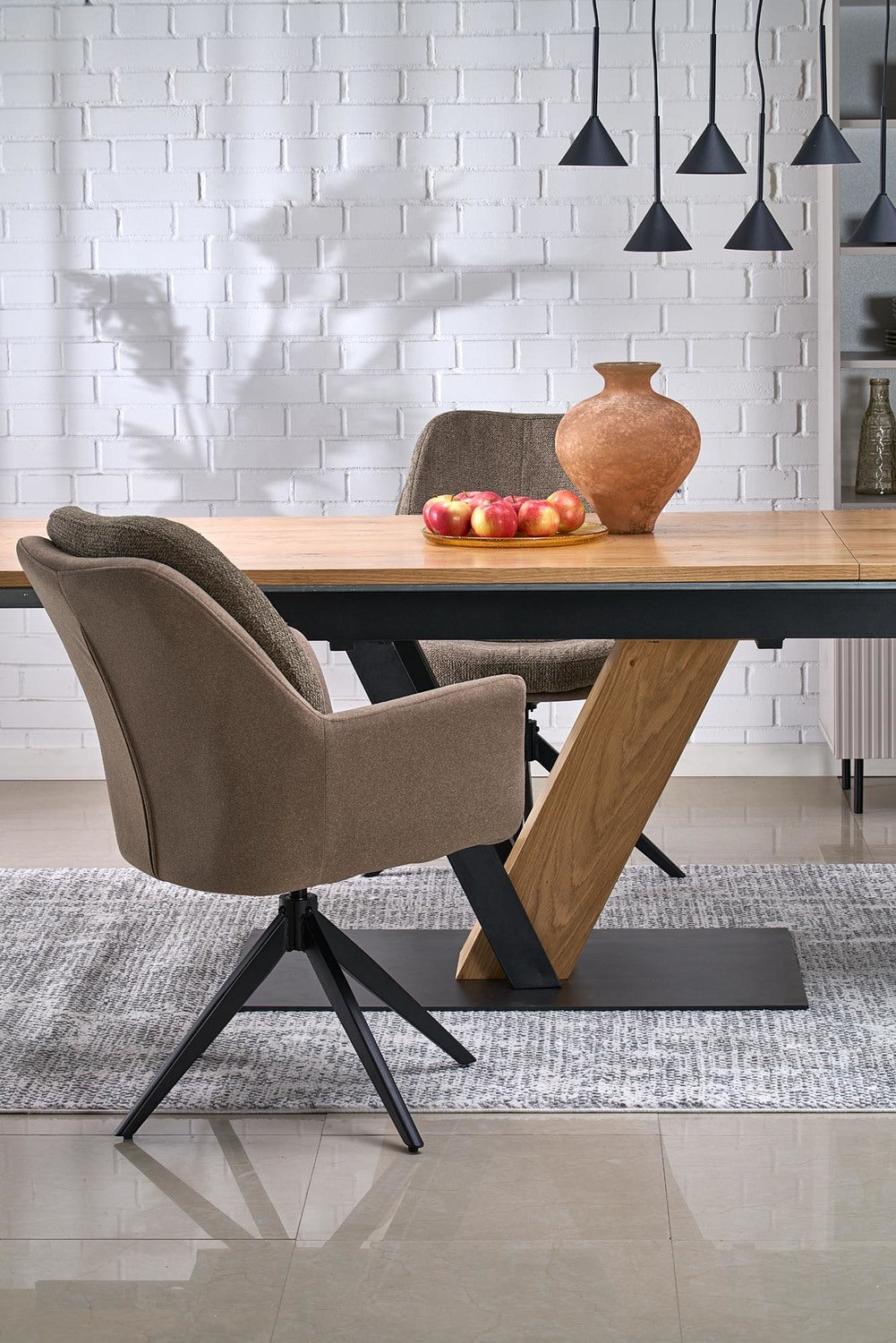 Krēsls Nuovo 65/73/94/50 cm brūns - N1 Home