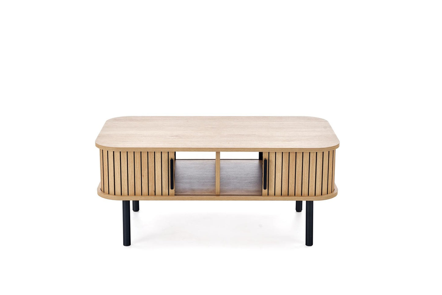 Kafijas galds Angis 90/50/40 cm dabīgs/melns - N1 Home