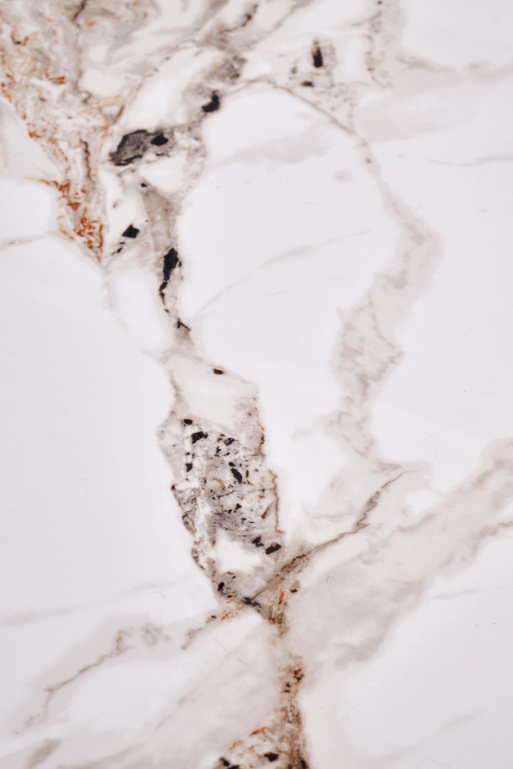 Kafijas galds Karin 50/51;  80/46 cm valrieksts/bēšs marmors - N1 Home