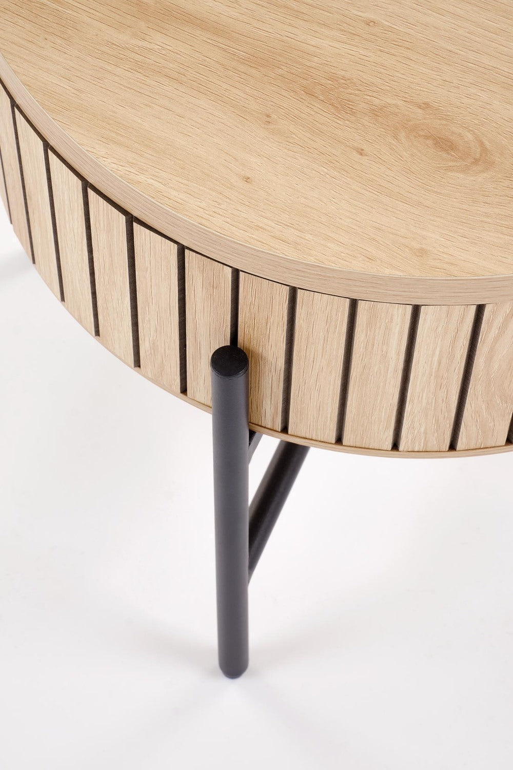 Kafijas galds Dans (2) 67/50 cm un 40/36 cm dabīgs/melns - N1 Home