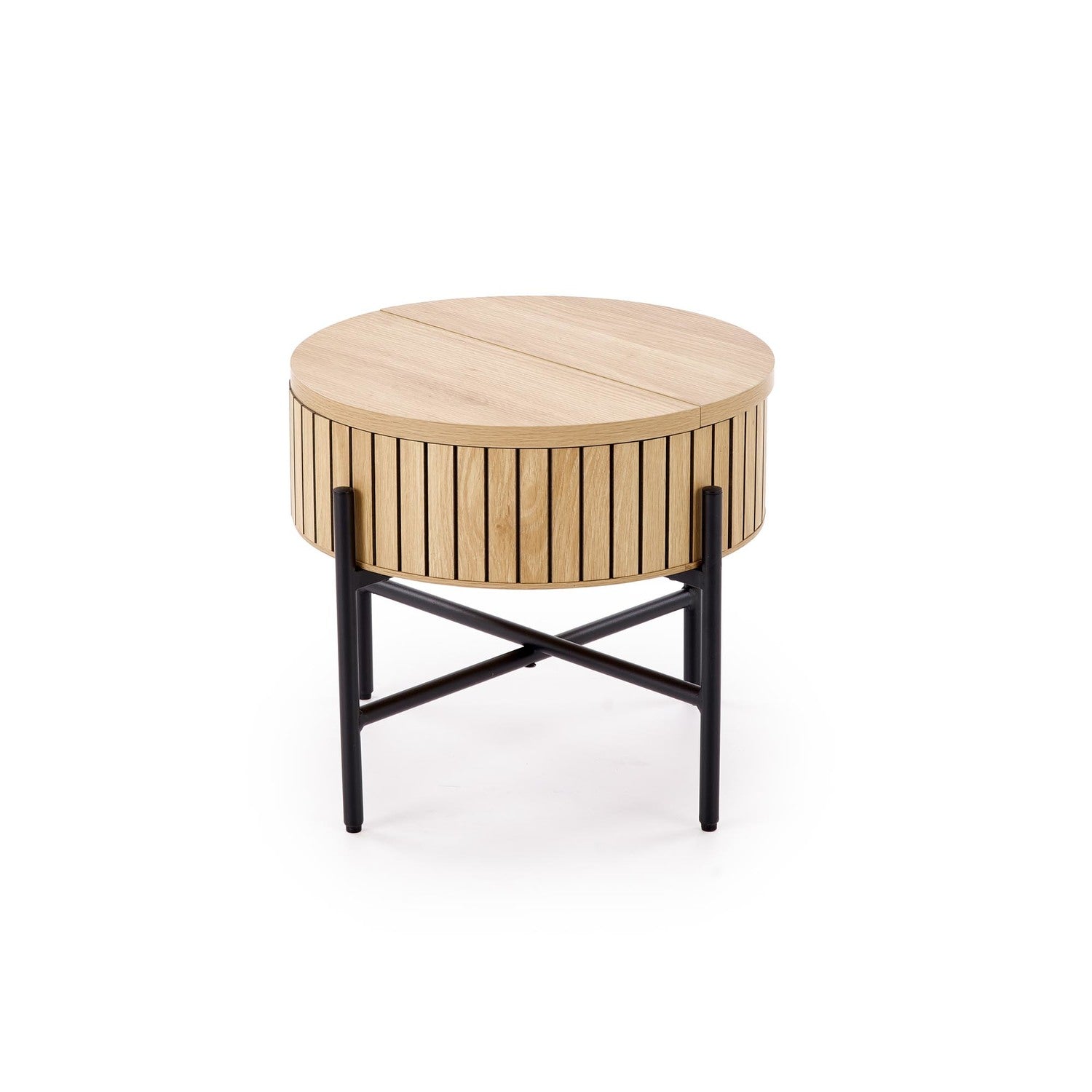 Kafijas galds Dans (2) 67/50 cm un 40/36 cm dabīgs/melns - N1 Home