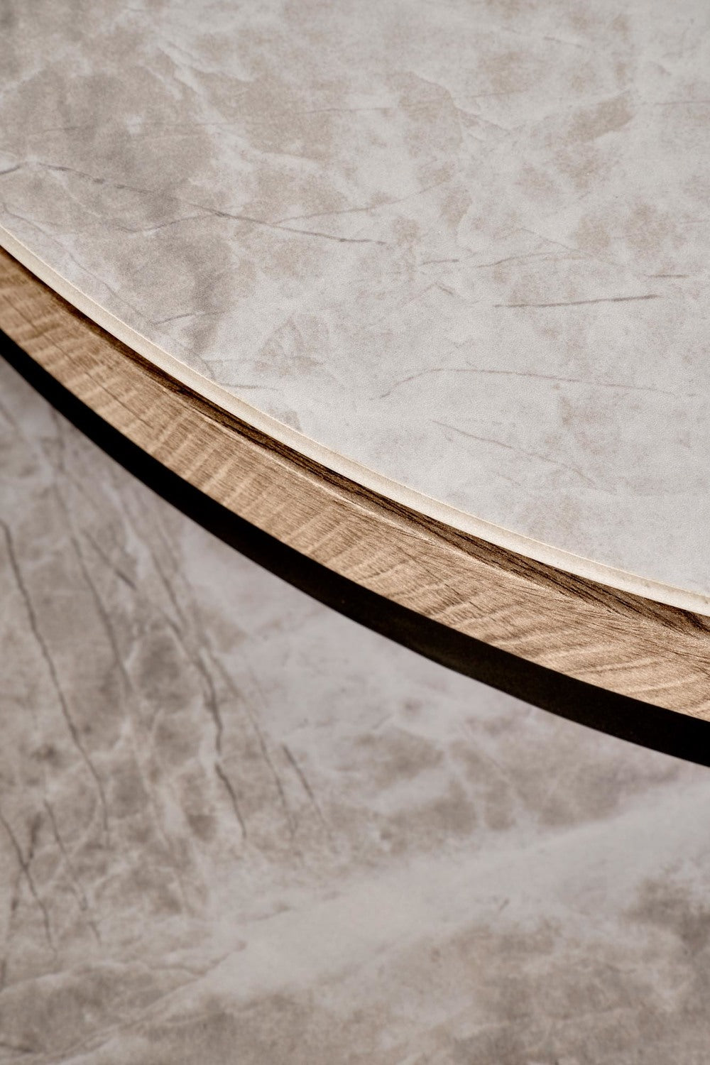 Kafijas galds (2) Itas 54/48 cm un 44/38 cm oša marmors/grafīts - N1 Home