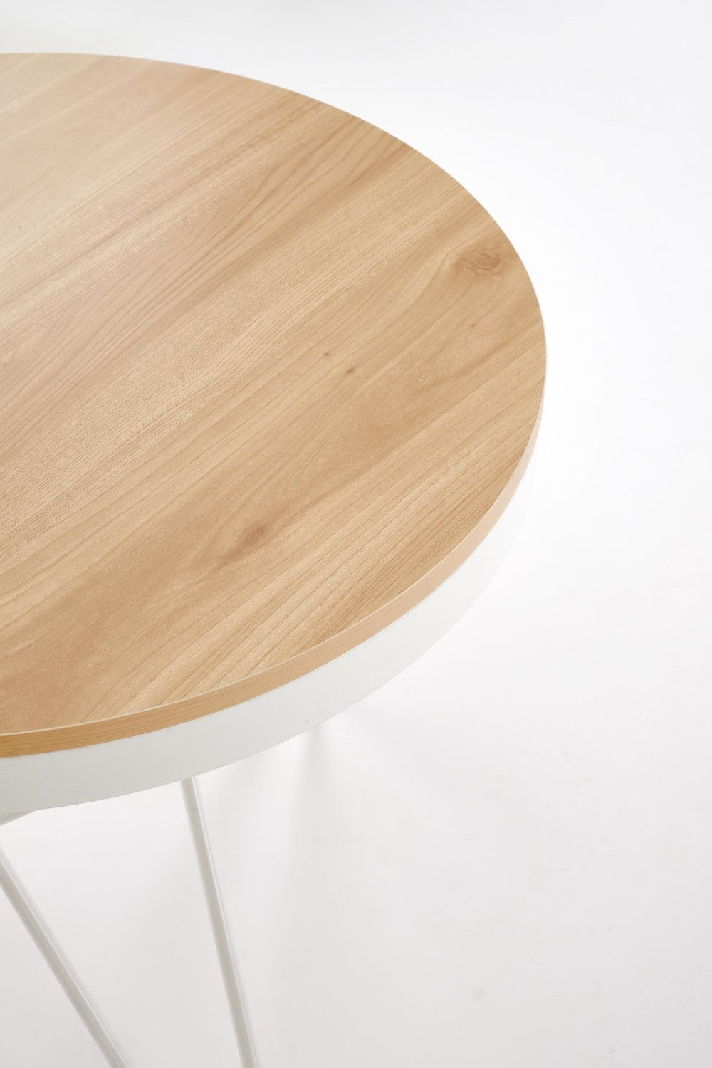 Kafijas galds Laili 60/55 cm dabīgs/balts - N1 Home