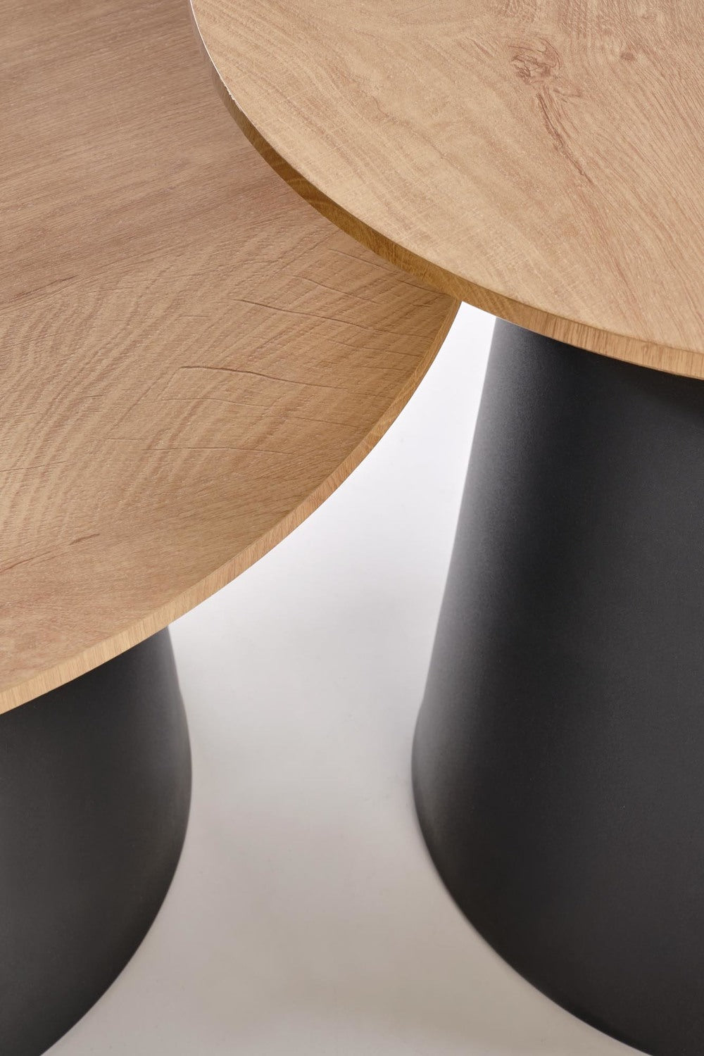 Kafijas galds(2) Malo 70/36 un 50/45 cm dabīgs/melns - N1 Home