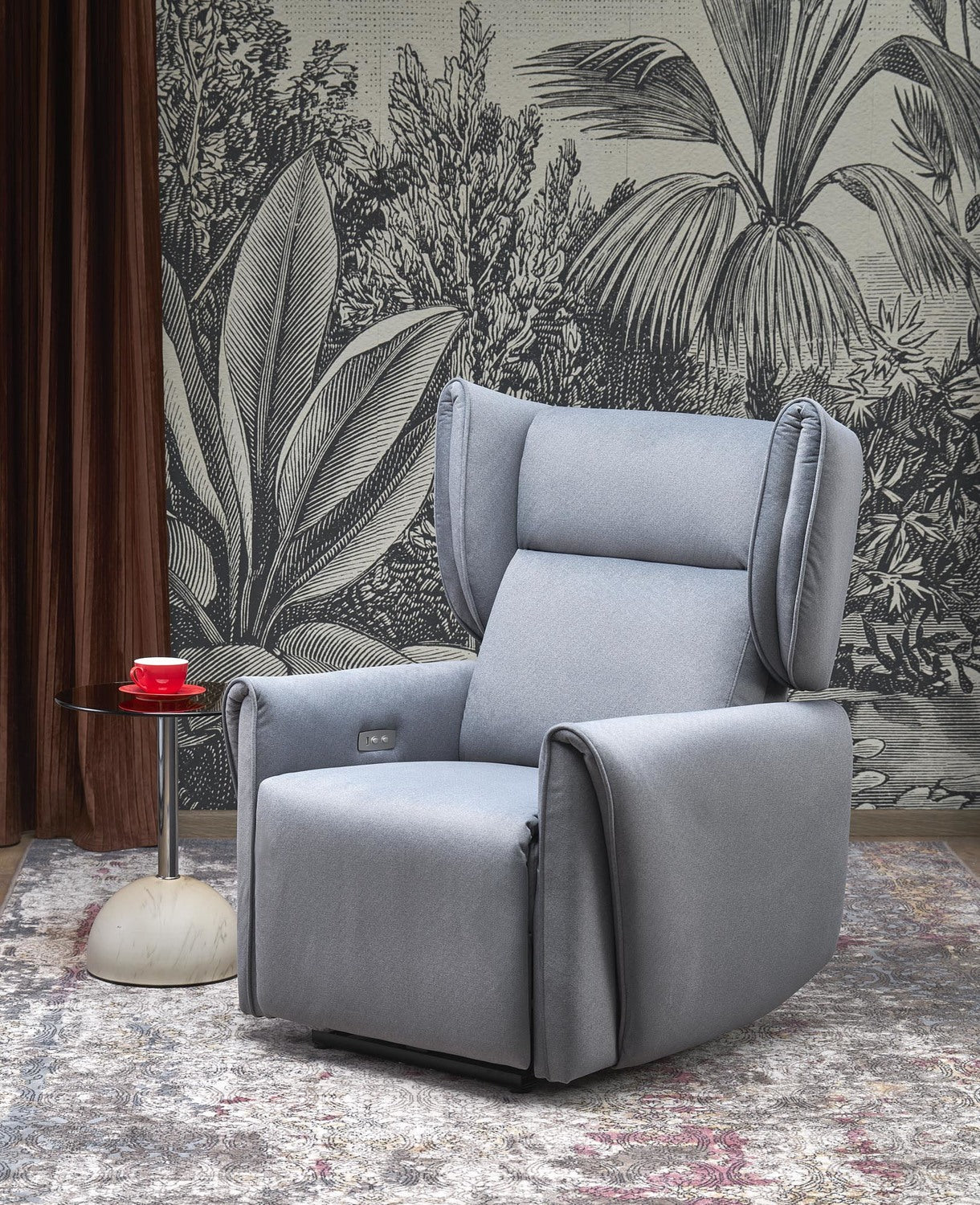 Krēsls Gela 161/109/48 cm pelēks - N1 Home