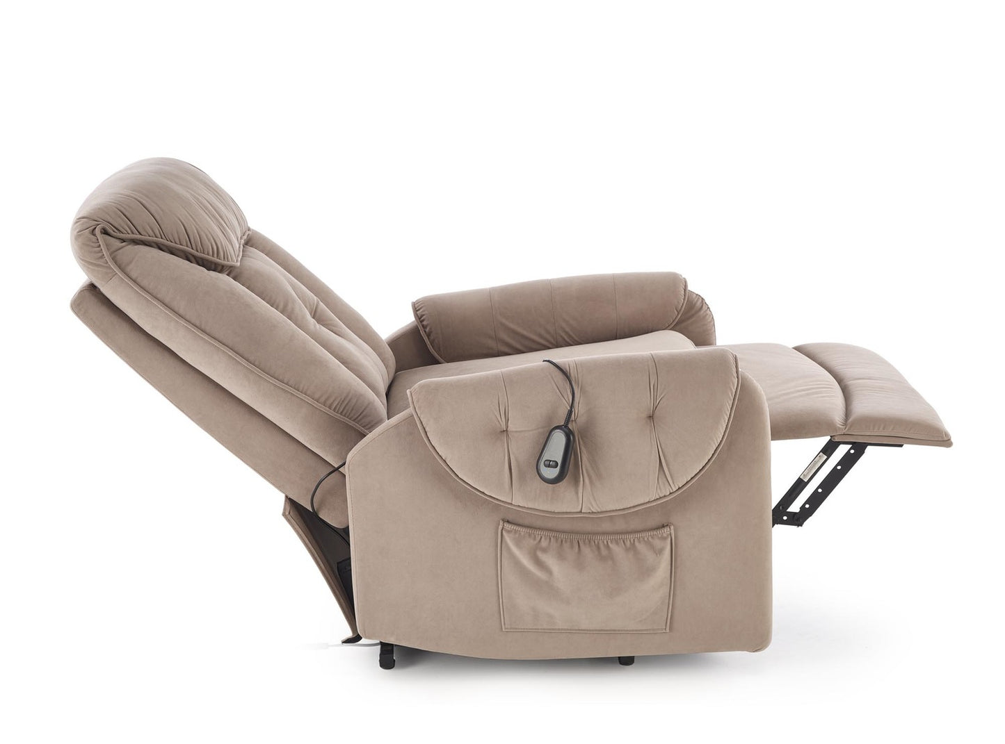 Atpūtas krēsls ar elektrisko atgāšanas funkciju Horta 97/158/53 cm bēšs