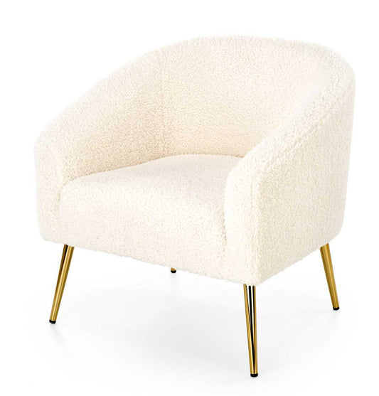 Krēsls Griti 77/67/78/45 cm krēms/zelts - N1 Home