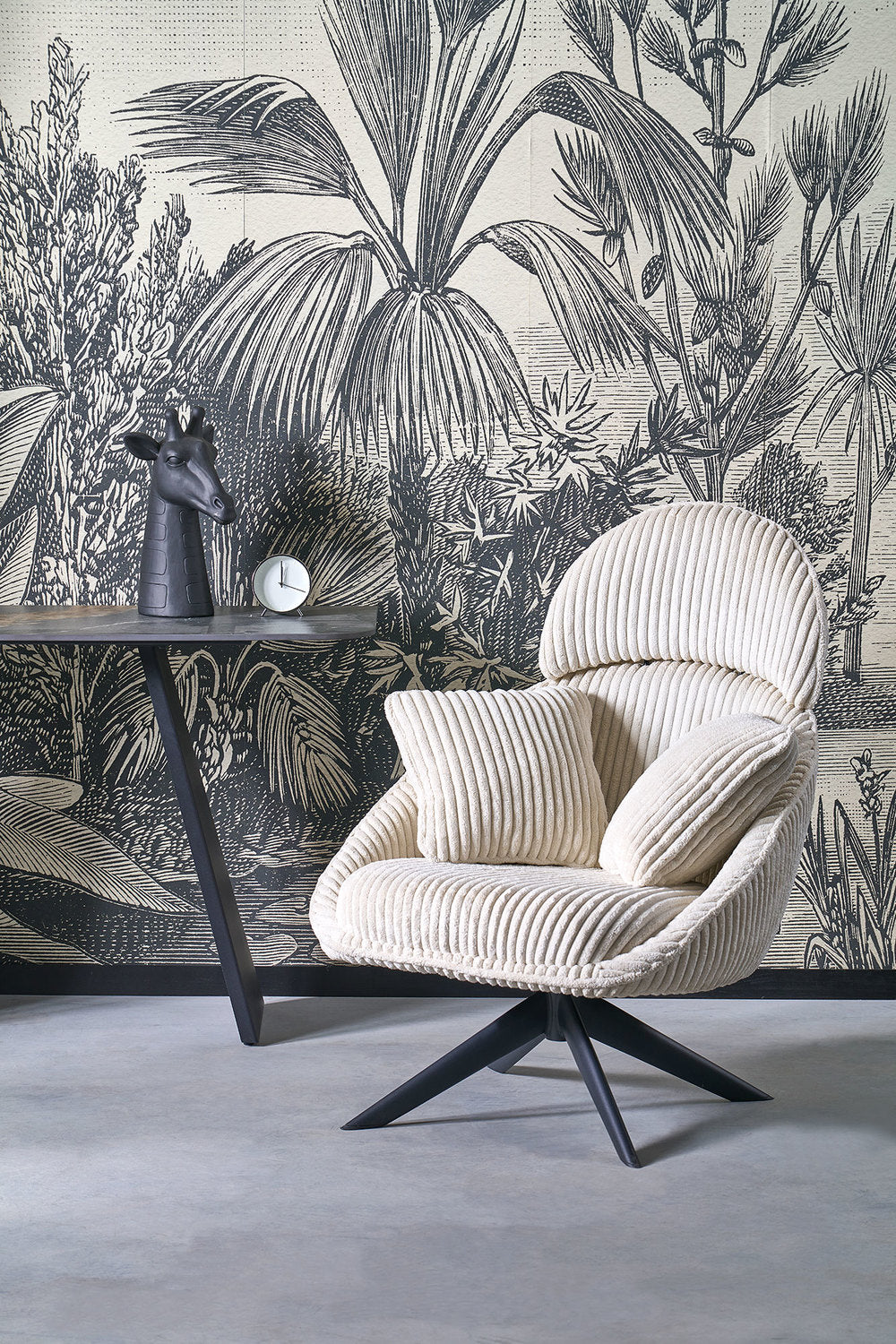 Krēsls Marsi 78/82/100/44 cm krēms - N1 Home