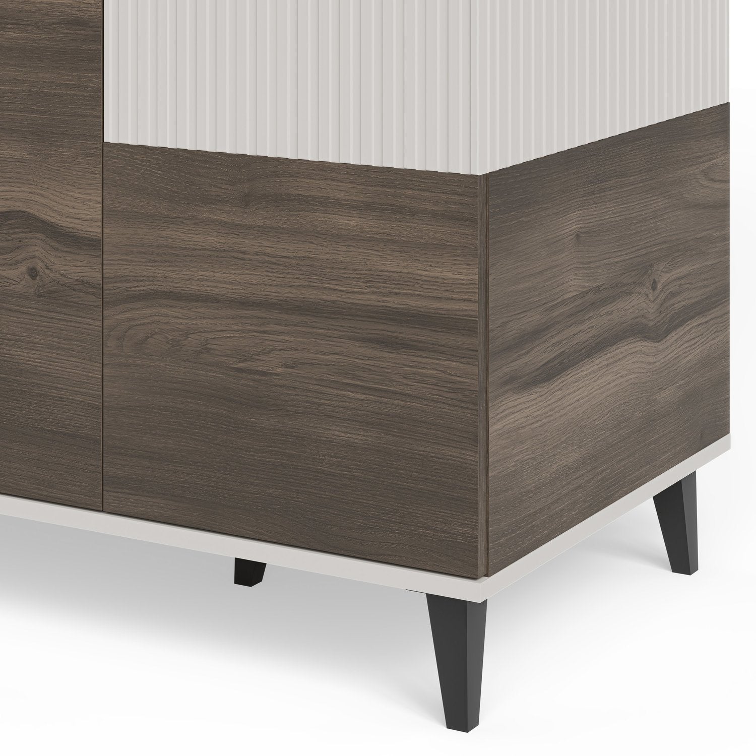 Skapis Berlin 90/55/182 cm kašmirs/valrieksts - N1 Home