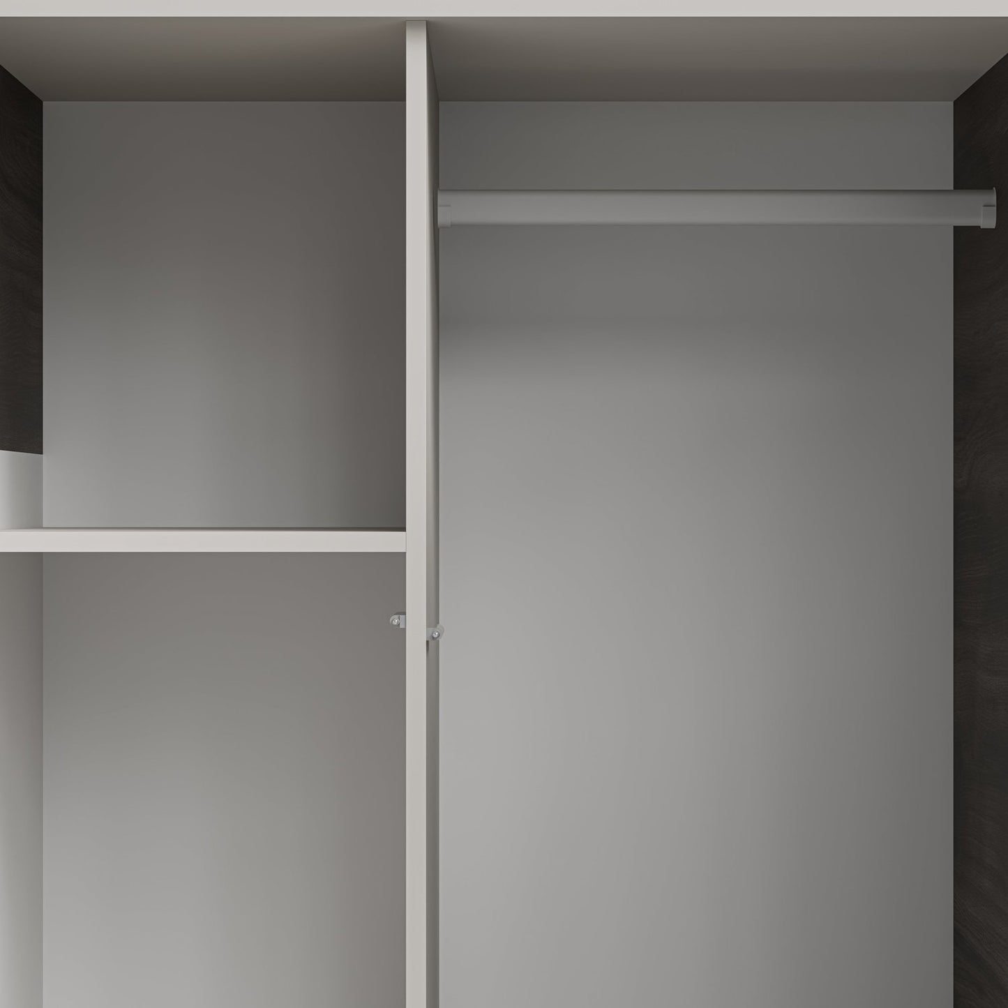 Skapis Berlin 90/55/182 cm kašmirs/valrieksts - N1 Home