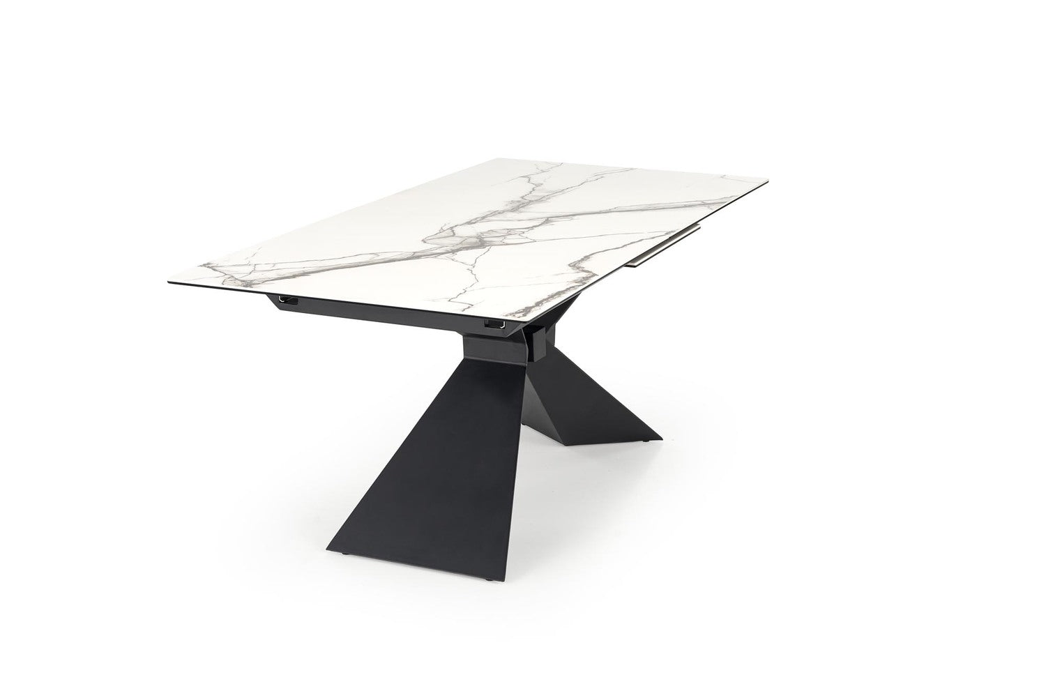 Galds Luciar 180/90/76 cm balts marmors/melns - N1 Home