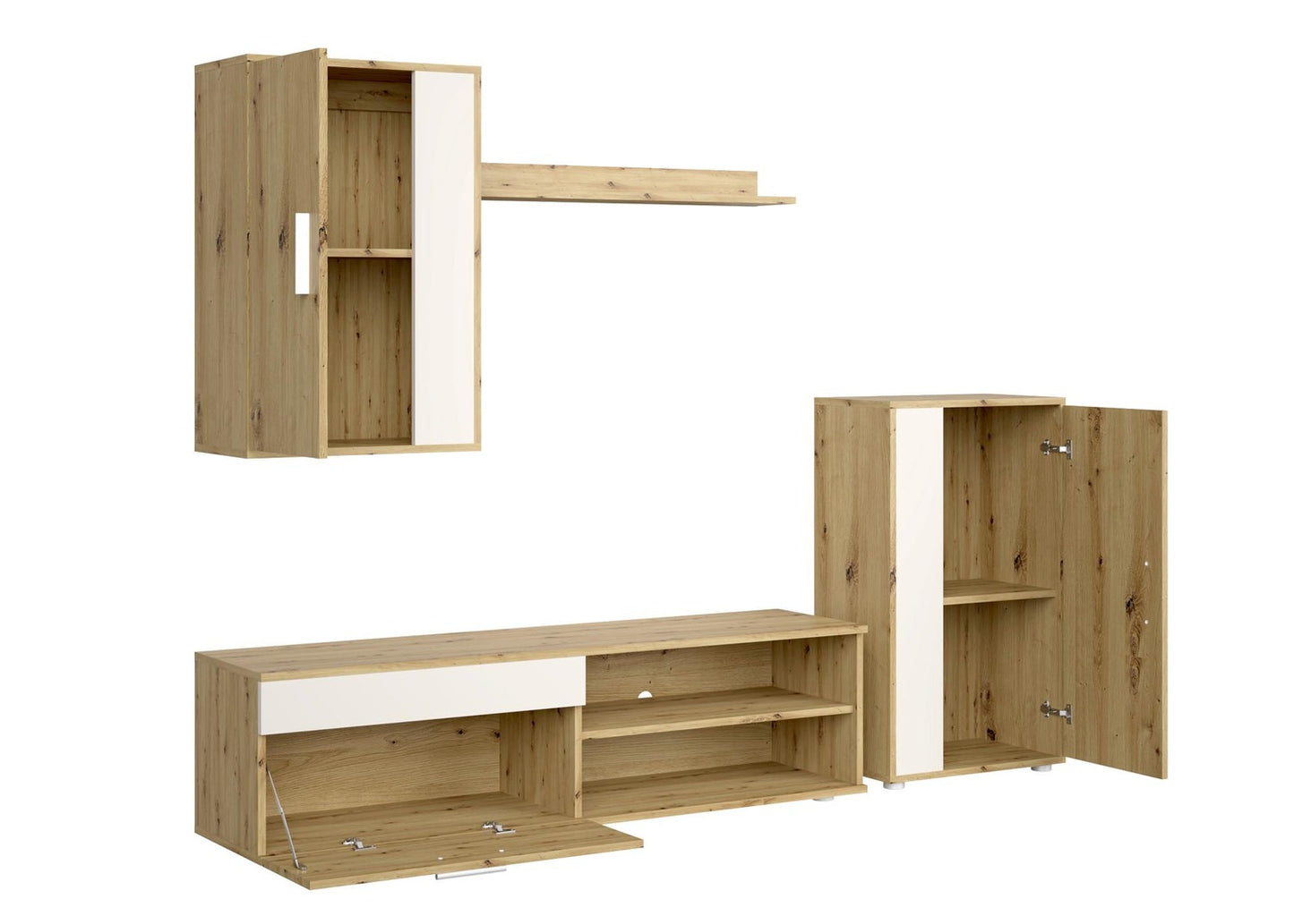 Mēbeļu komplekts Bensi 190 cm Artizan ozols/kašmirs