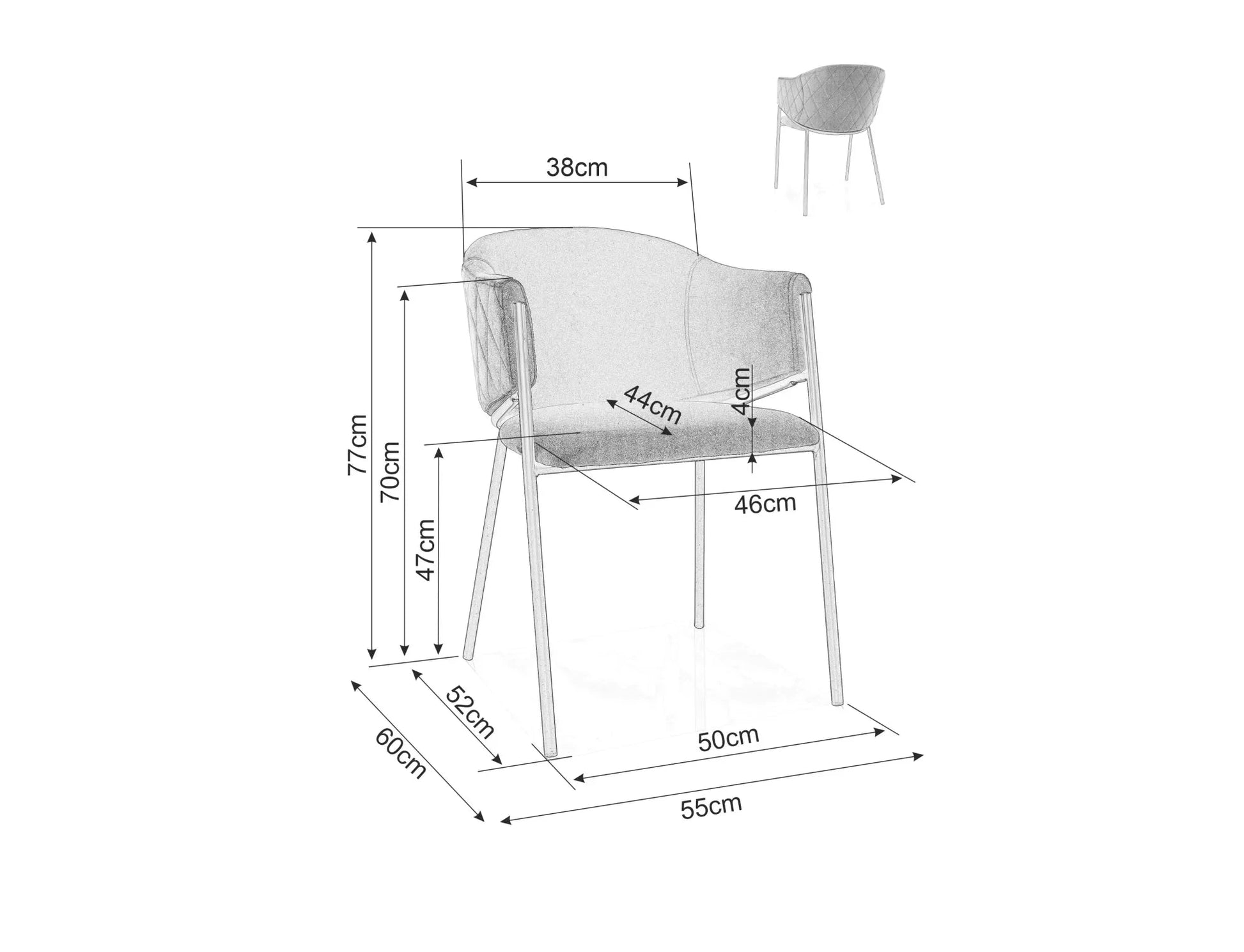 Kēsls Boho 77/47/55 cm bēšs/zelts - N1 Home