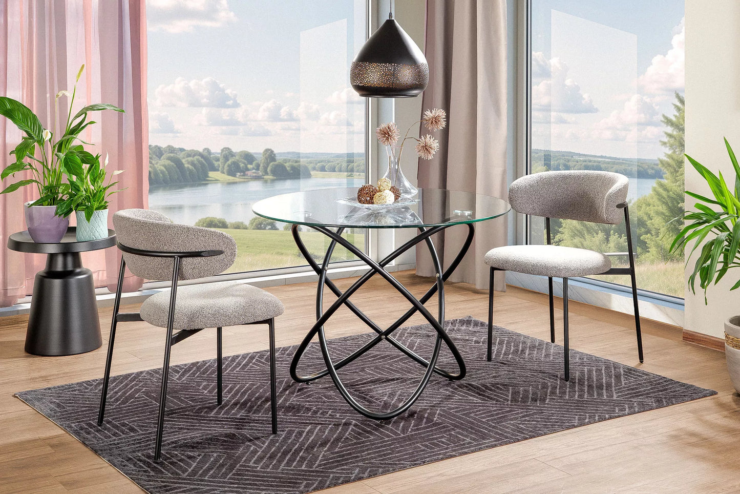 Galds Oria 75/100 cm hroms - N1 Home