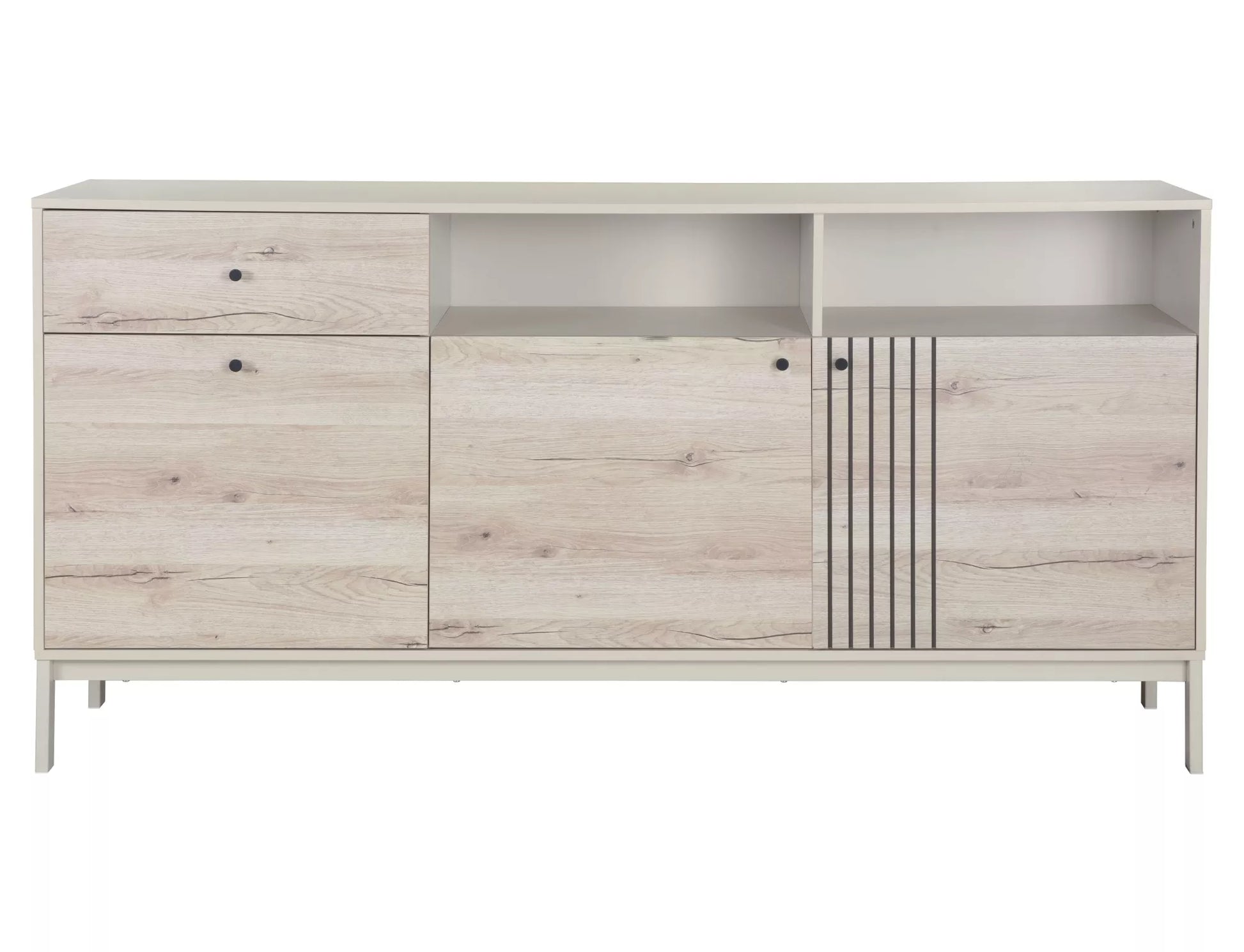 Kumode Frosi 40/180/90 cm ozols/netīri balta - N1 Home