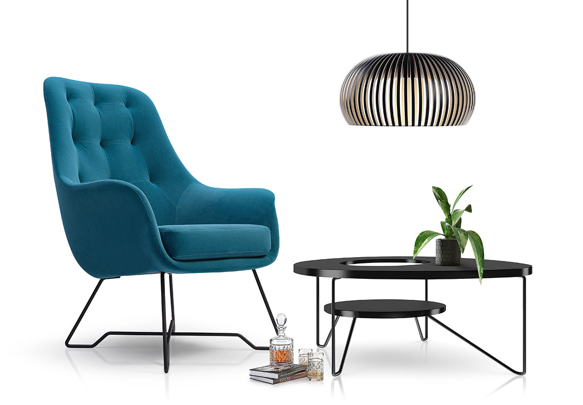 Krēsls Enzo 72,5/101,5/83 cm zils - N1 Home