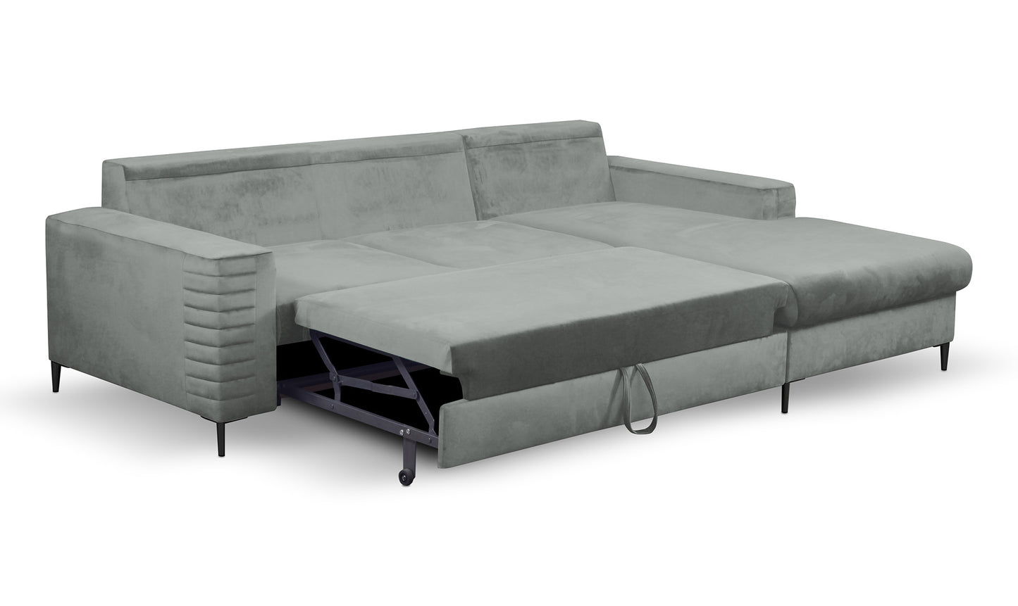 Dīvāns Colis 252/117,5/165 cm pelēks - N1 Home