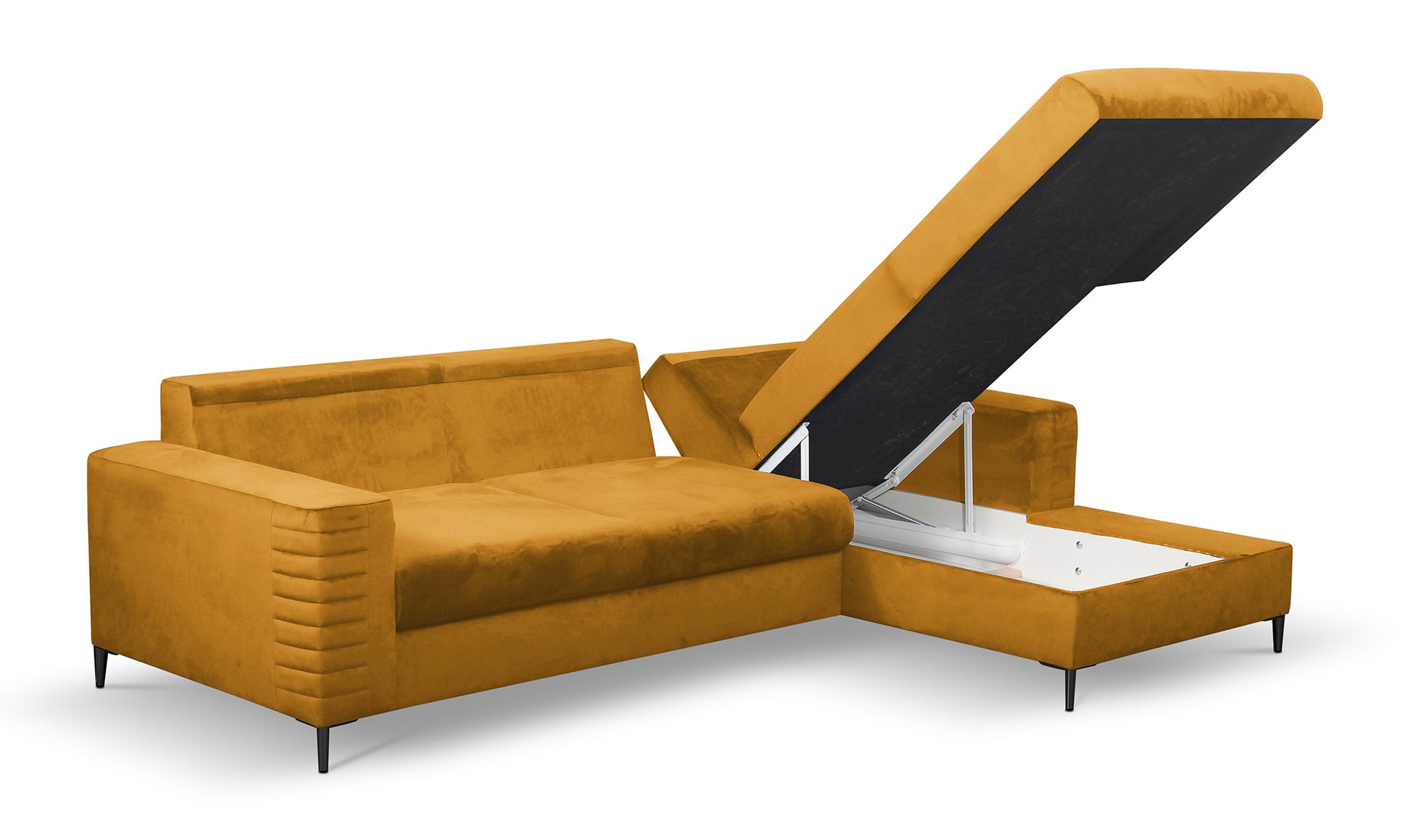 Dīvāns Colis 252/117,5/165 cm mustard - N1 Home