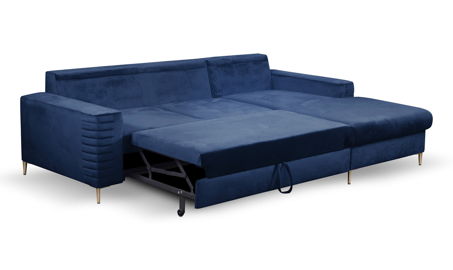 Dīvāns Colis 252/117,5/165 cm navy - N1 Home