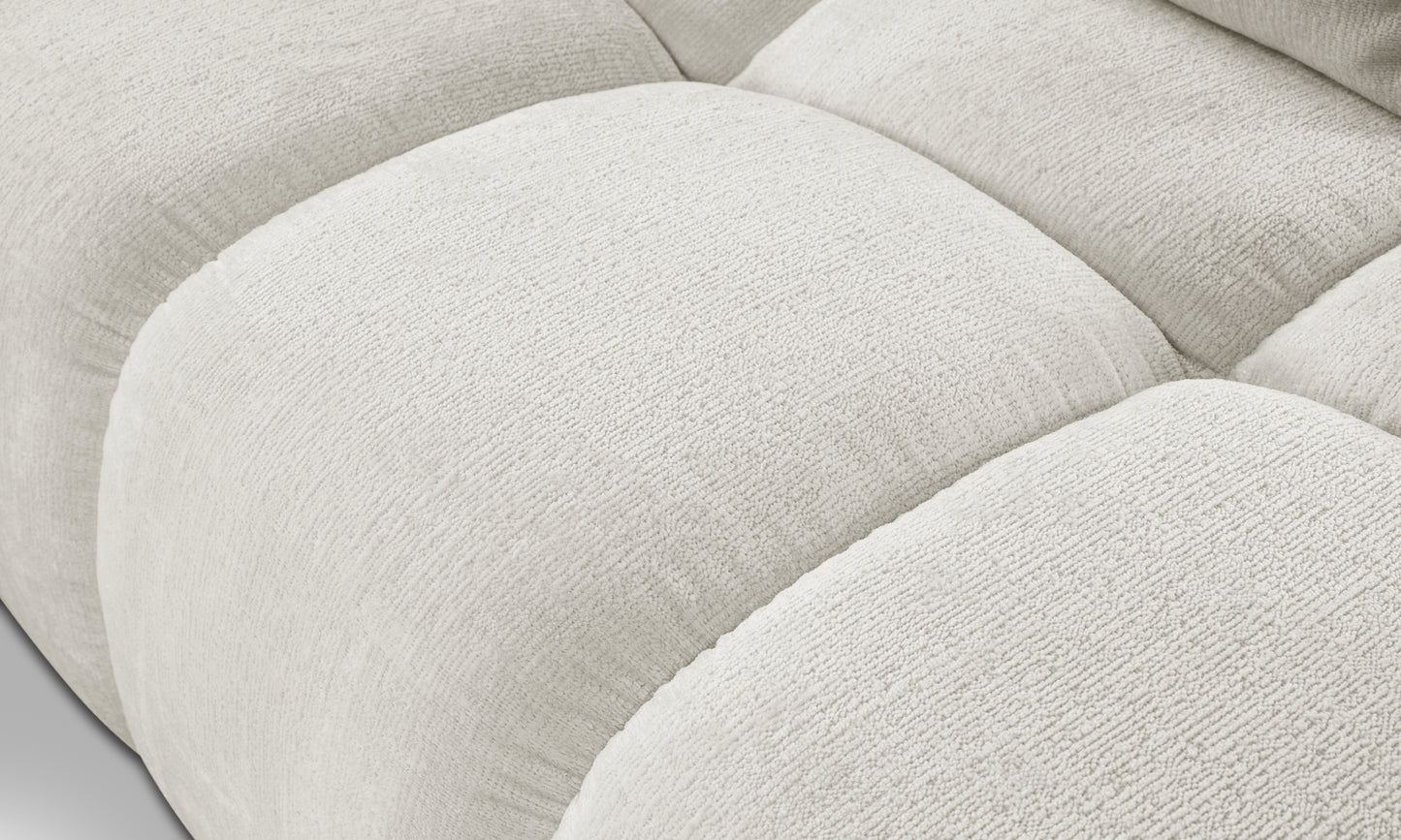 Dīvāns Saks 286/88/177 cm gaiši pelēks - N1 Home