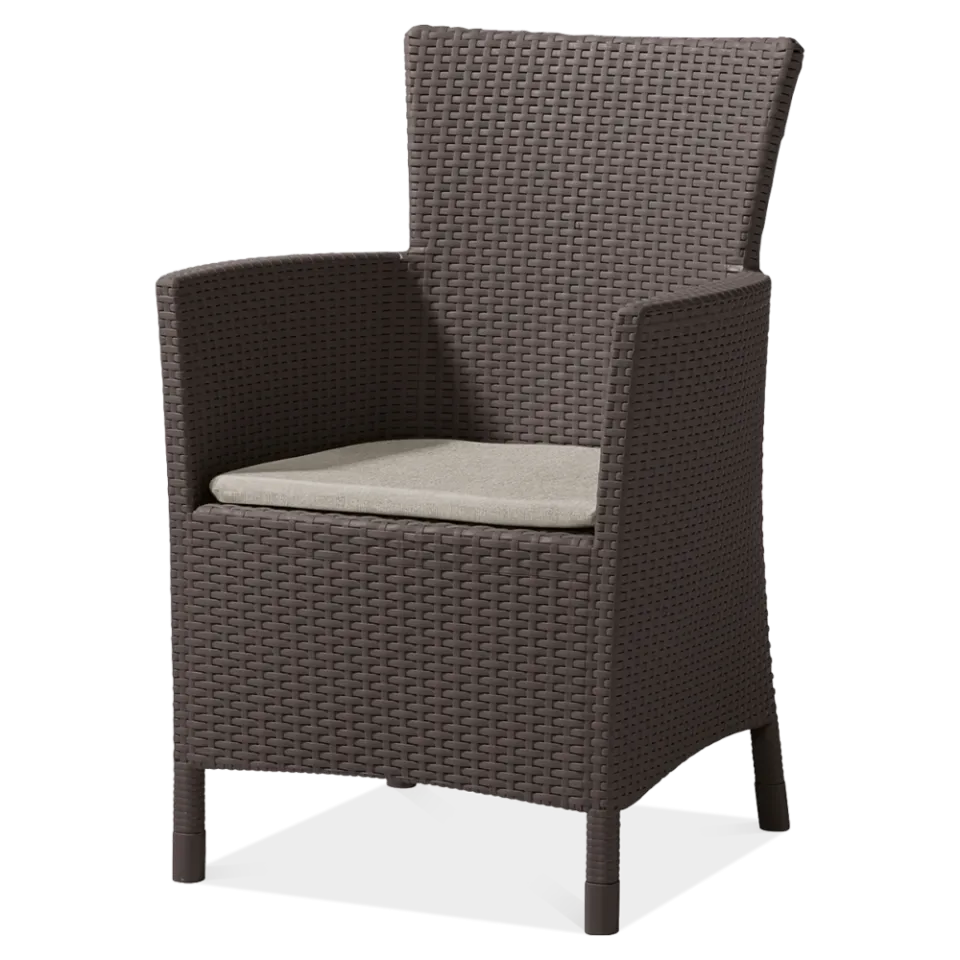 Dārza krēsls Foko Jova 62/60/89 cm brūns - N1 Home