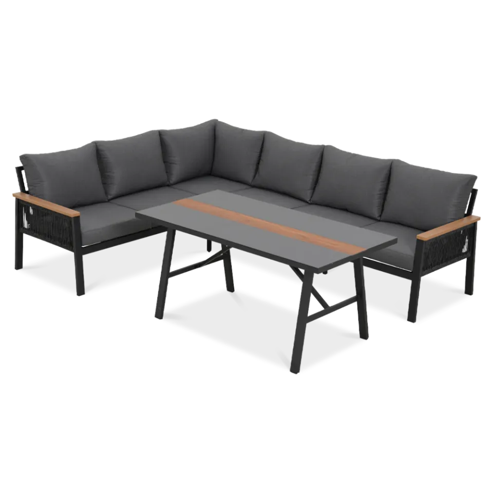 Dārza komplekts Askot 1 tumši pelēks - N1 Home