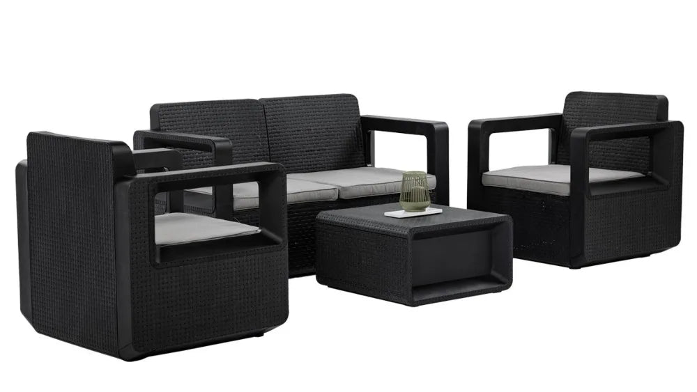 Atpūtas mēbeļu komplekts Veni antracīts - N1 Home