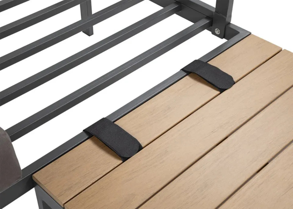 Dārza mēbeles Javy tumši pelēks - N1 Home