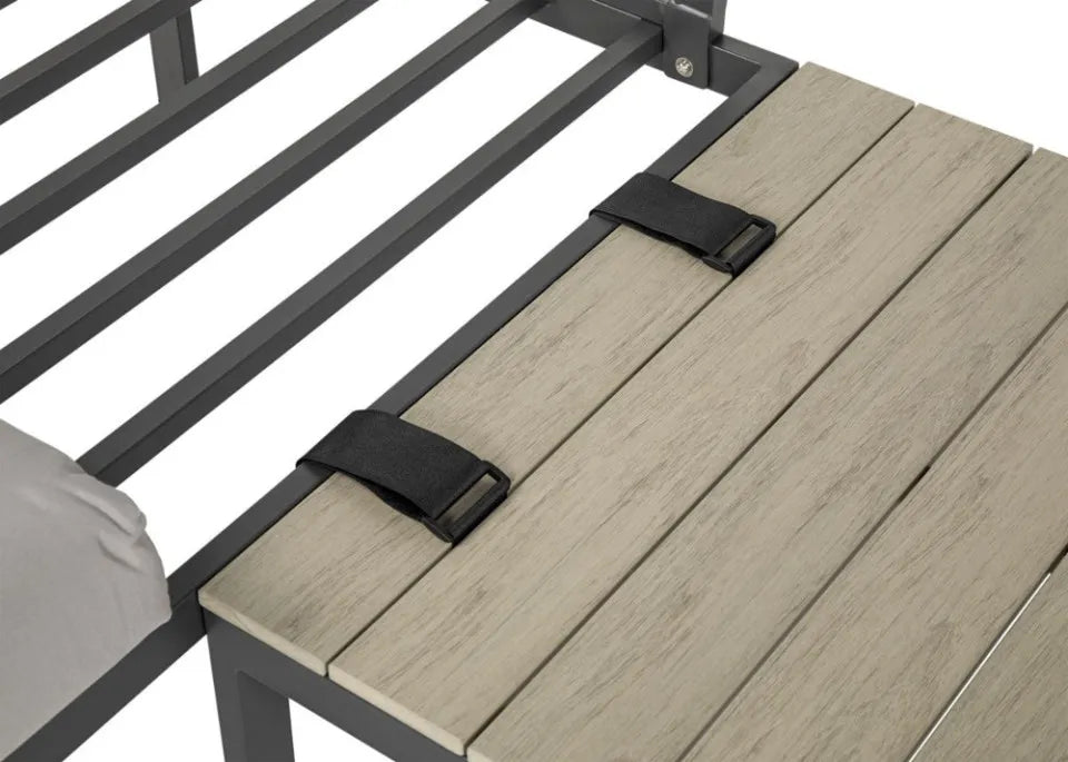 Dārza mēbeles Javy gaiši pelēks - N1 Home