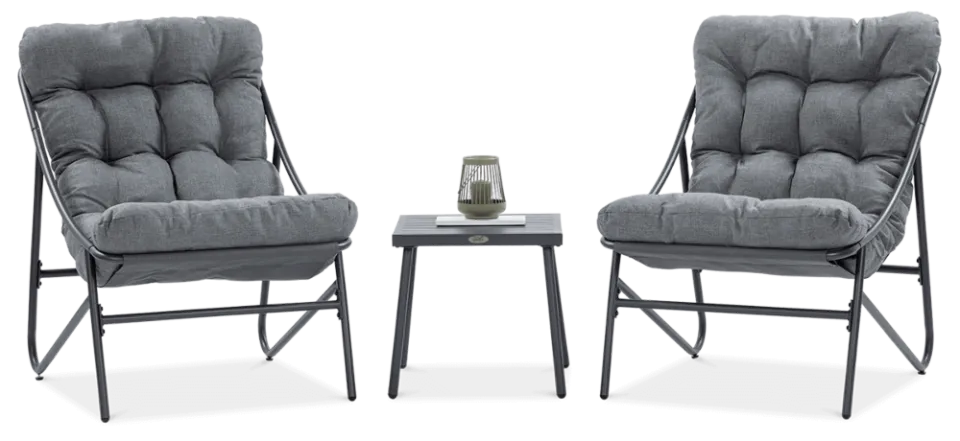 Dārza komplekts Caspi tumši pelēks - N1 Home