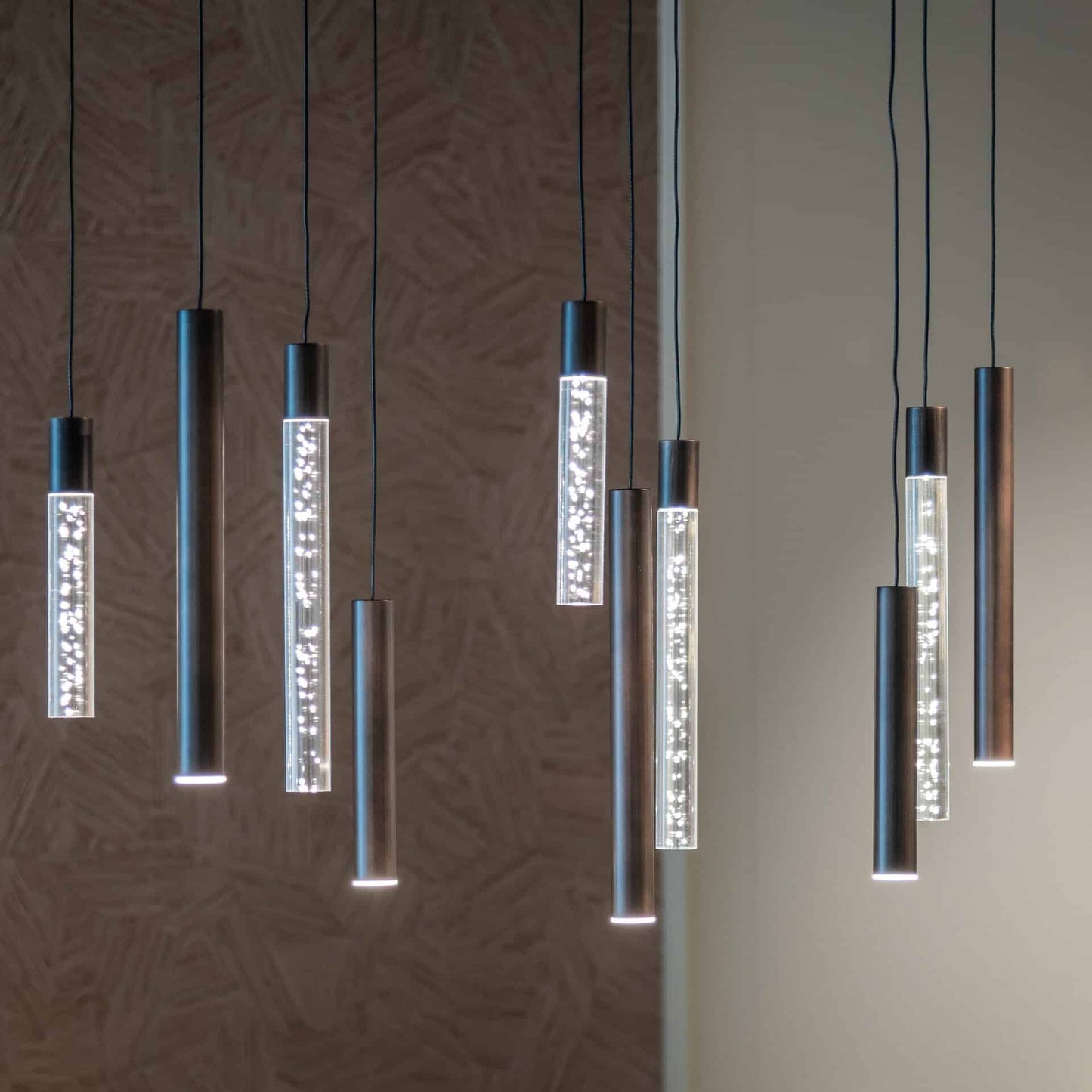Griestu lampa Oxley L Richmond Interiors 40/115/200 cm bronza