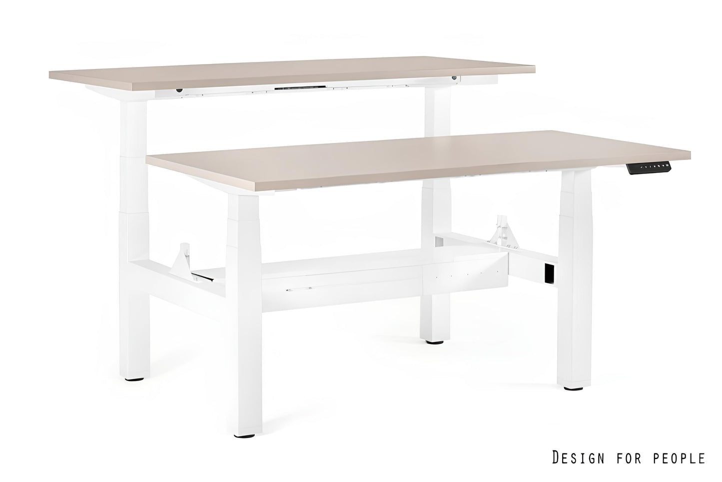 Galds Fino double 140/149,5 cm balts/bēšs - N1 Home
