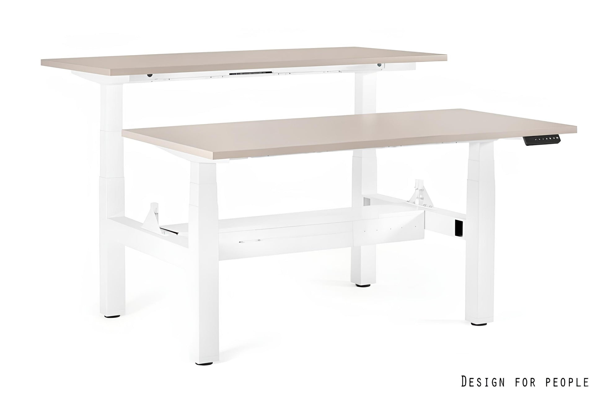 Galds Fino double 140/149,5 cm balts/bēšs - N1 Home