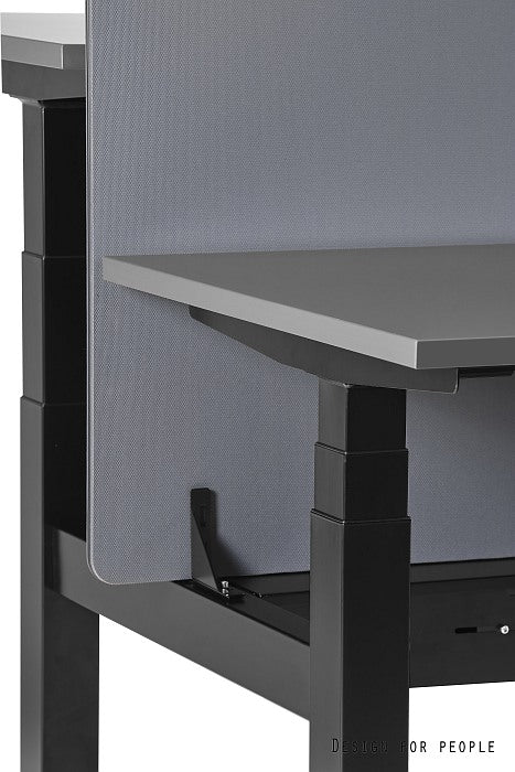 Galds Fino double 140/149,5 cm melns/antracīts - N1 Home