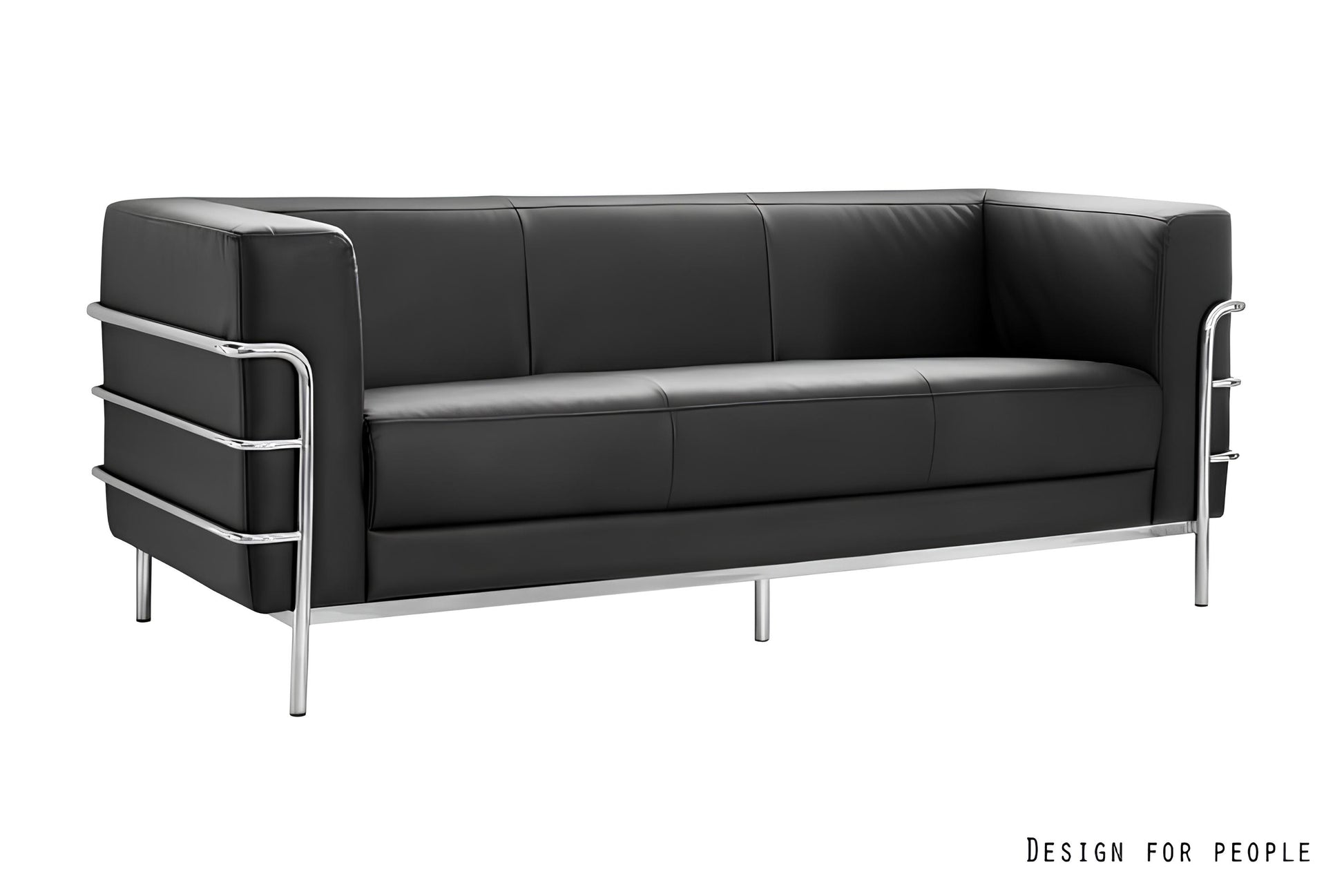 Atpūtas zonas dīvāns Demo 45/149/51 cm melns - N1 Home