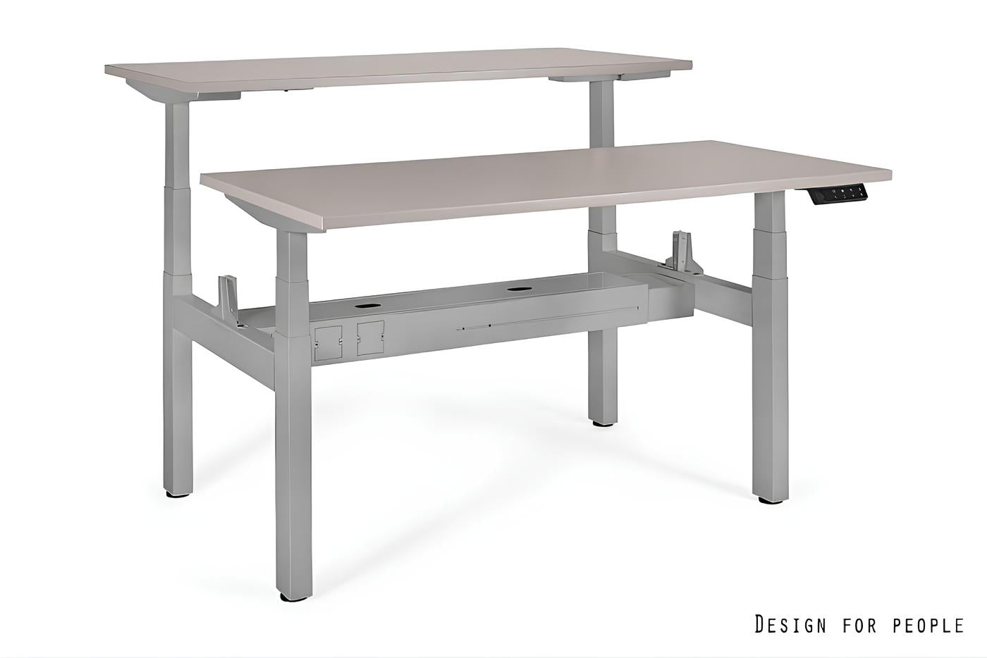 Galds Aktiva II 140; 160/70 cm pelēks/bēšs - N1 Home