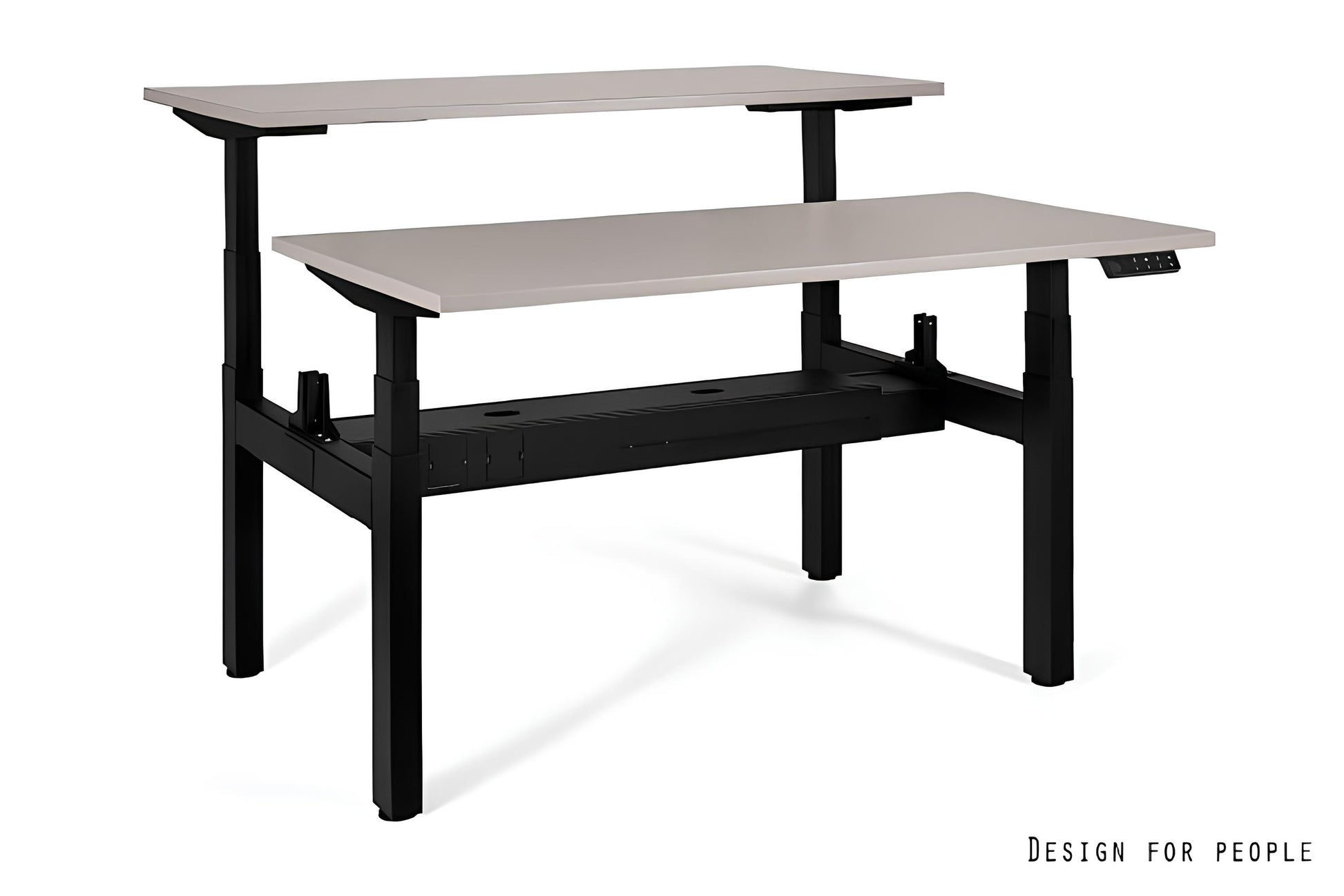 Galds Aktiva II 140; 160/70 cm melns/bēšs - N1 Home