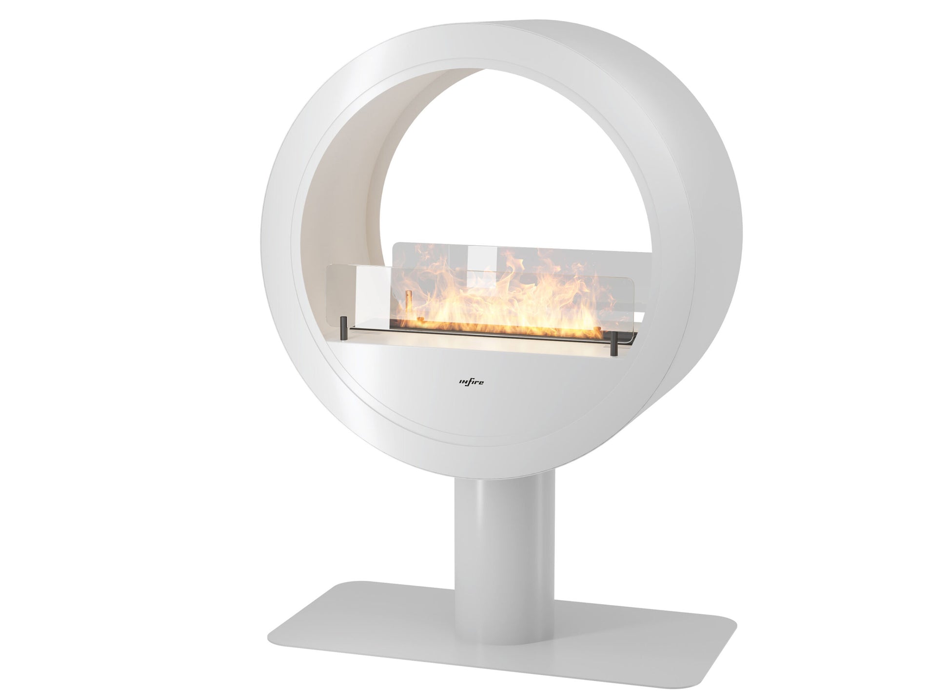 Biokamīns Incyrc stand 2side 218/70/35 cm balts - N1 Home