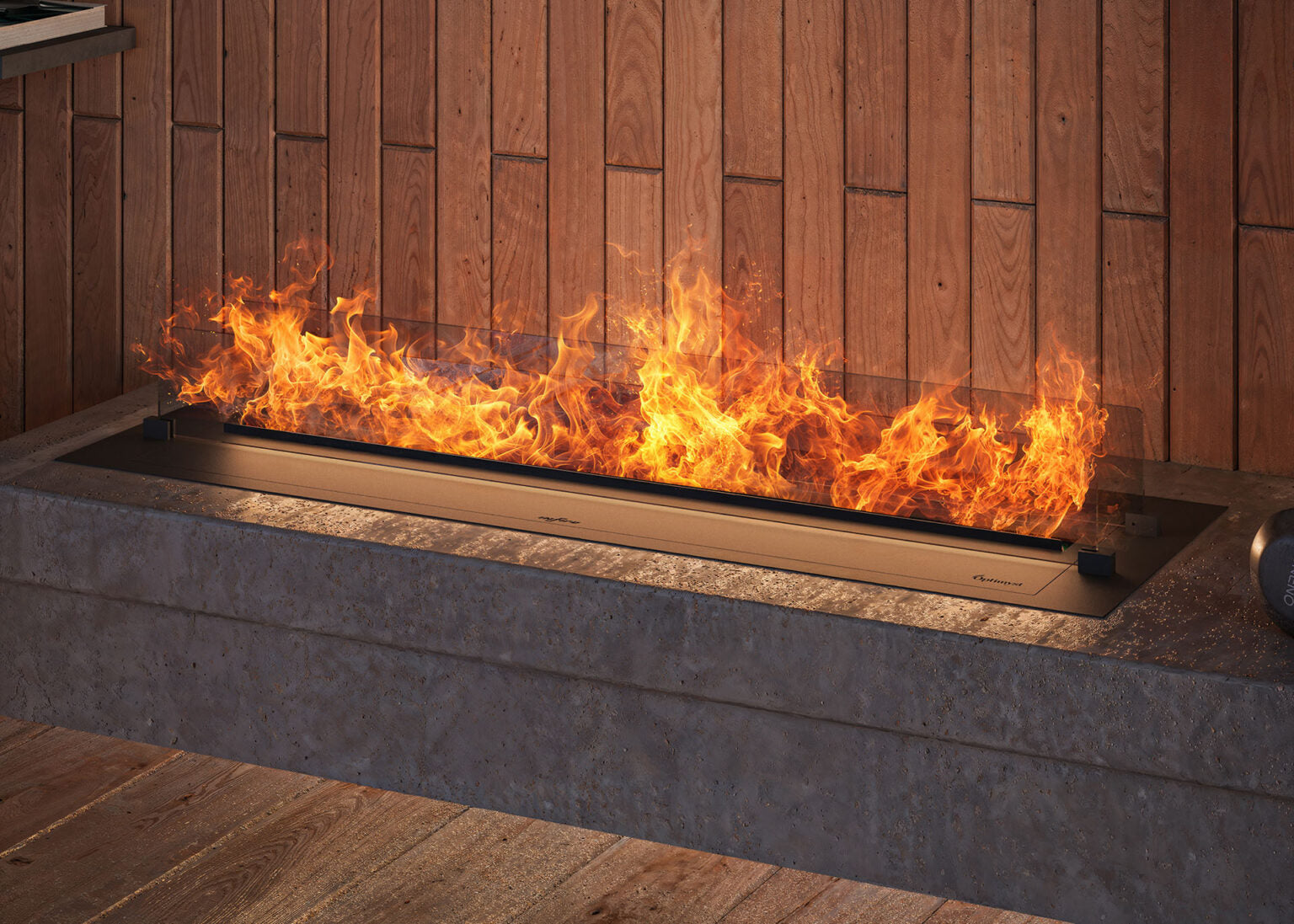 Elektriskais kamīns Infir 120/40/20 cm melns - N1 Home